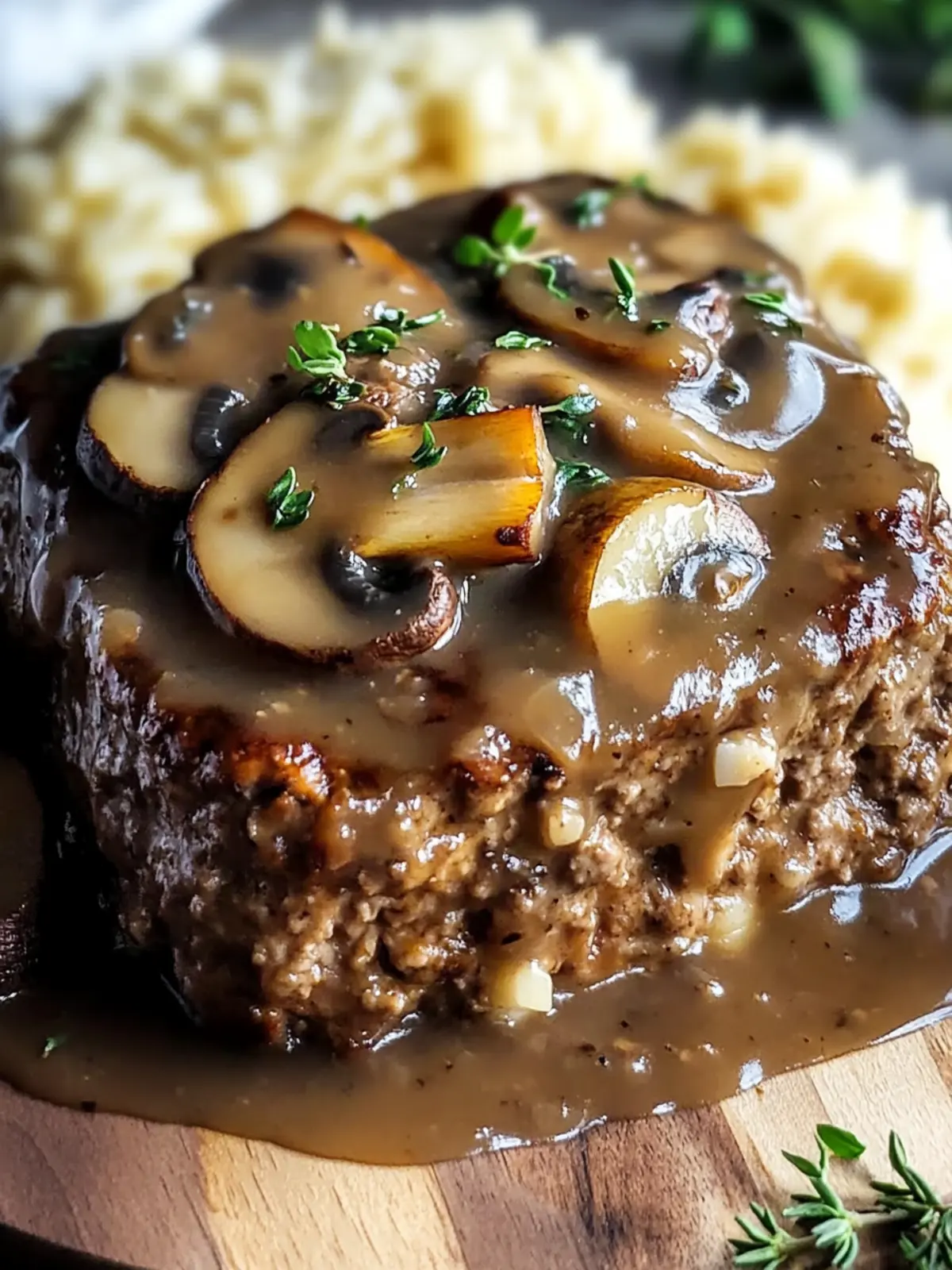 Hearty Meatloaf with Mushroom Gravy for Cozy Nights 4 Meatloaf with Mushroom Gravy