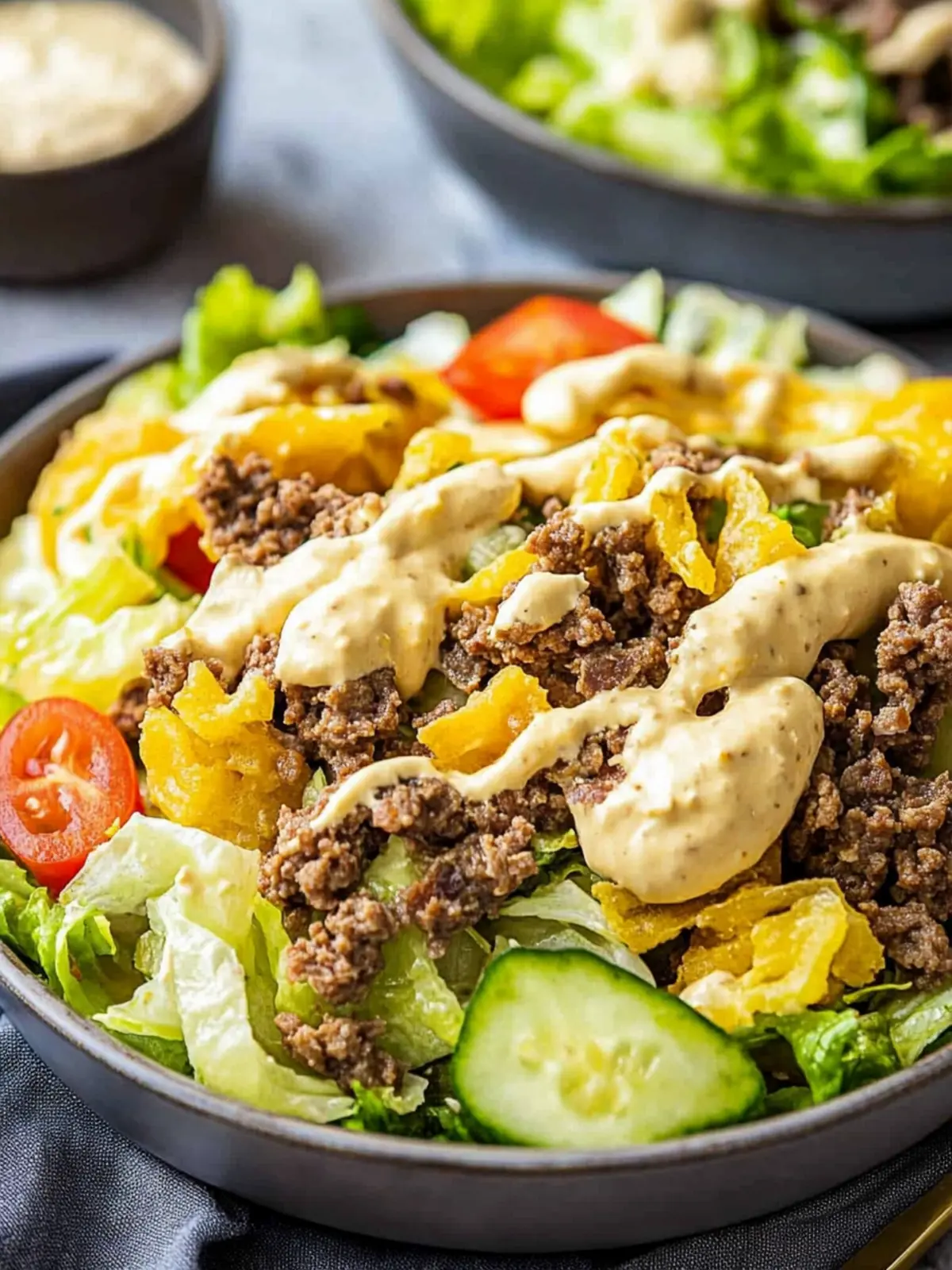 Keto Big Mac Salad Recipe: Your New Favorite Low-Carb Meal 2 Keto Big Mac Salad Recipe