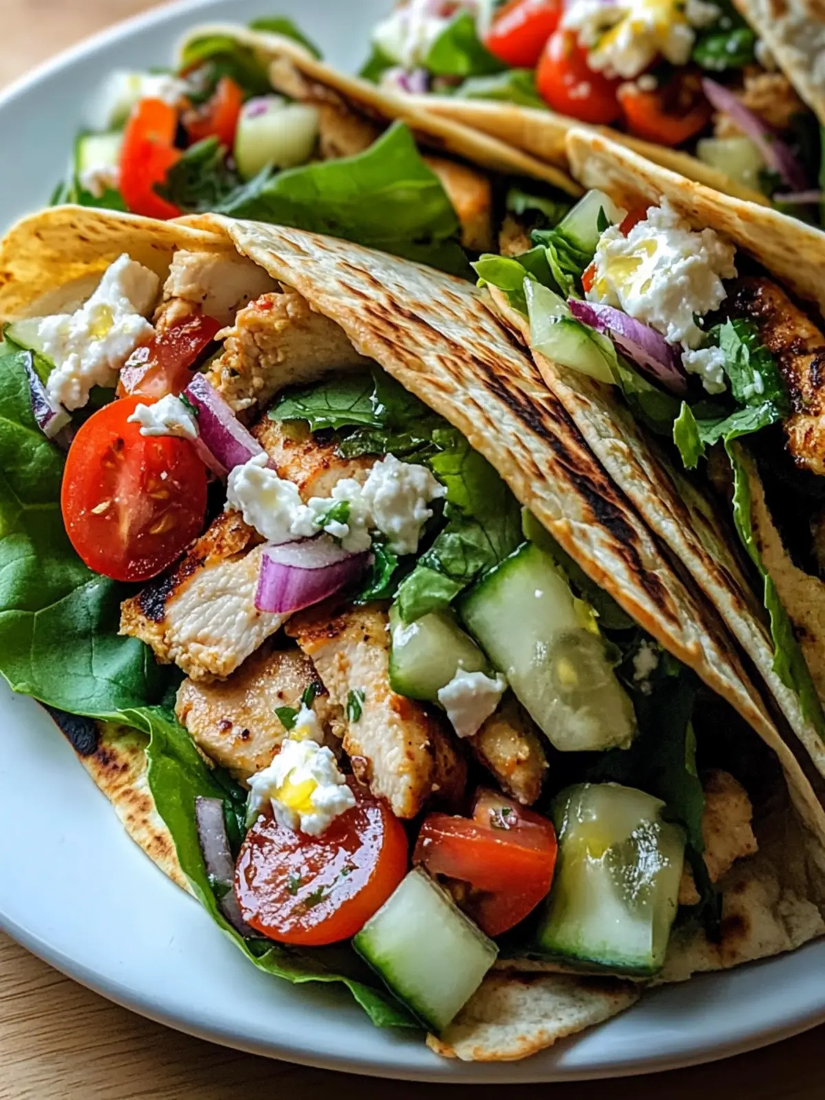 Mediterranean Chicken Wraps for a Quick, Healthy Meal 2 Mediterranean Chicken Wraps