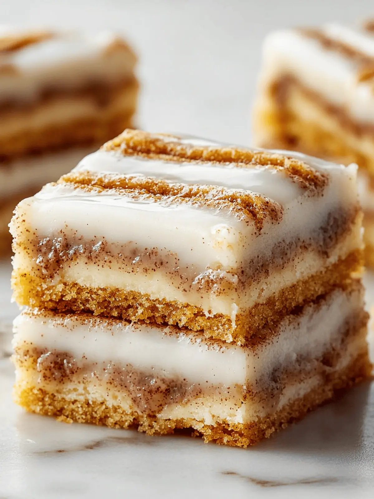 Cinnamon Roll Bliss Bars: A Creamy Treat You'll Adore 4 Cinnamon Roll Bliss Bars