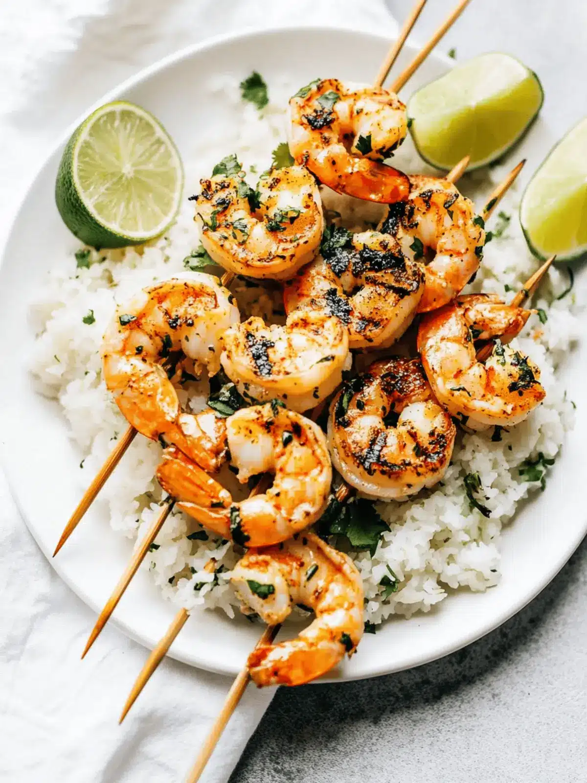Zesty Grilled Lime Cilantro Shrimp Skewers for Summer Bliss 3 Grilled Lime Cilantro Shrimp Skewers