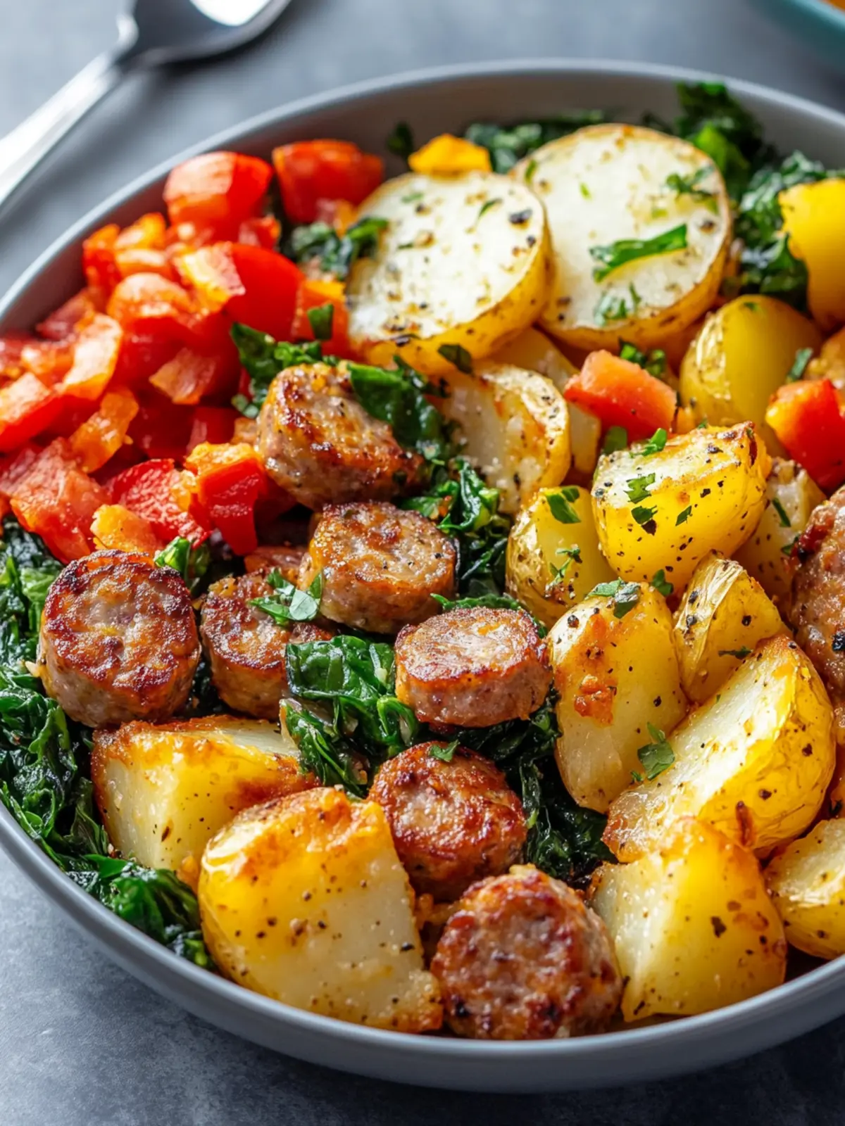 Satisfying Sausage and Potato Meal Prep Breakfast Bowls 4 Sausage and Potato Meal Prep Breakfast Bowls
