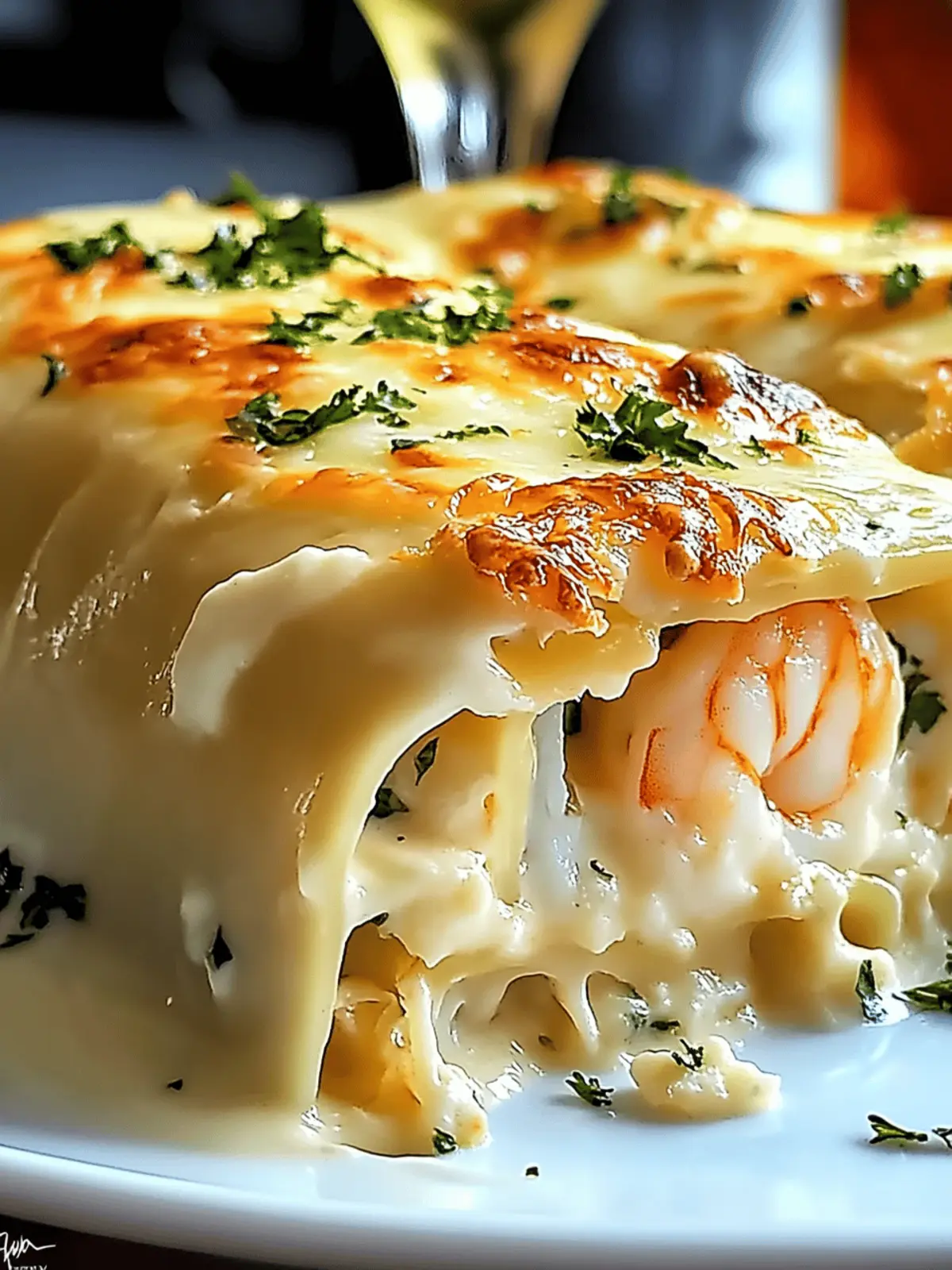 Savory Shrimp & Crab Alfredo Lasagna Roll for Ultimate Comfort 2 Shrimp & Crab Alfredo Lasagna Roll
