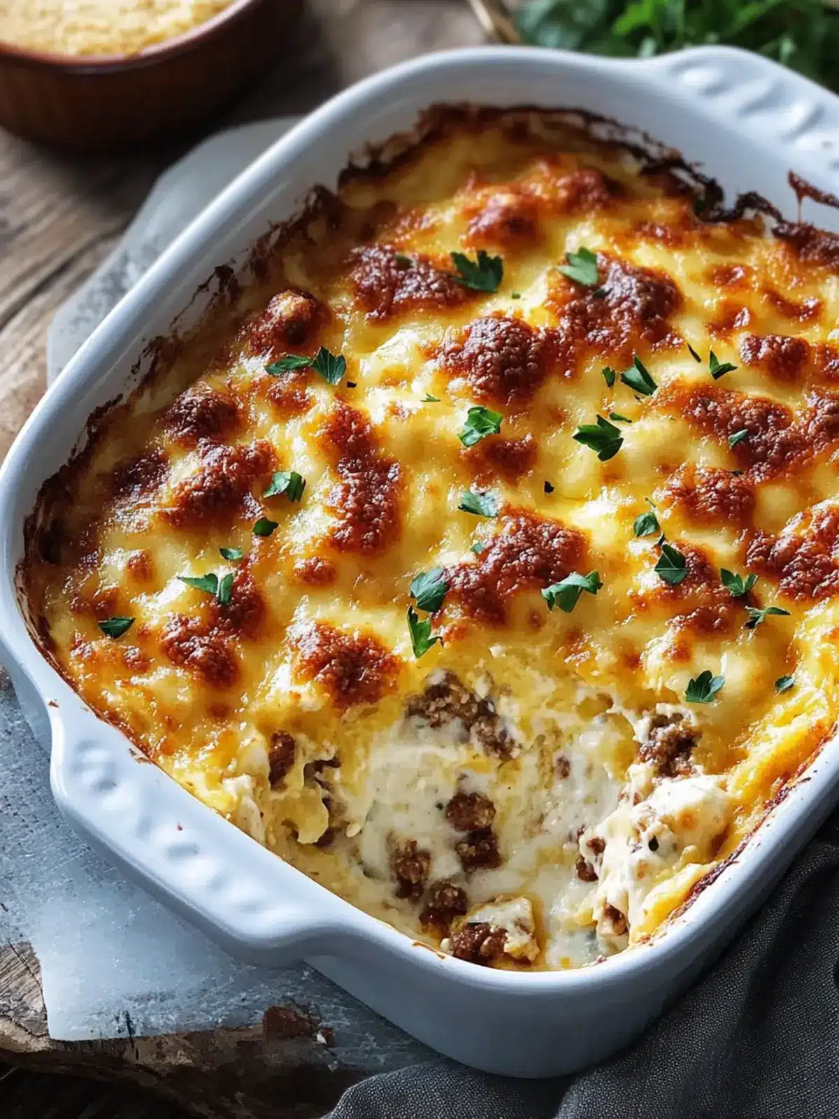 Cheesy Low Carb Casserole That's Comfort Food Bliss 3 Cheesy Low Carb Casserole