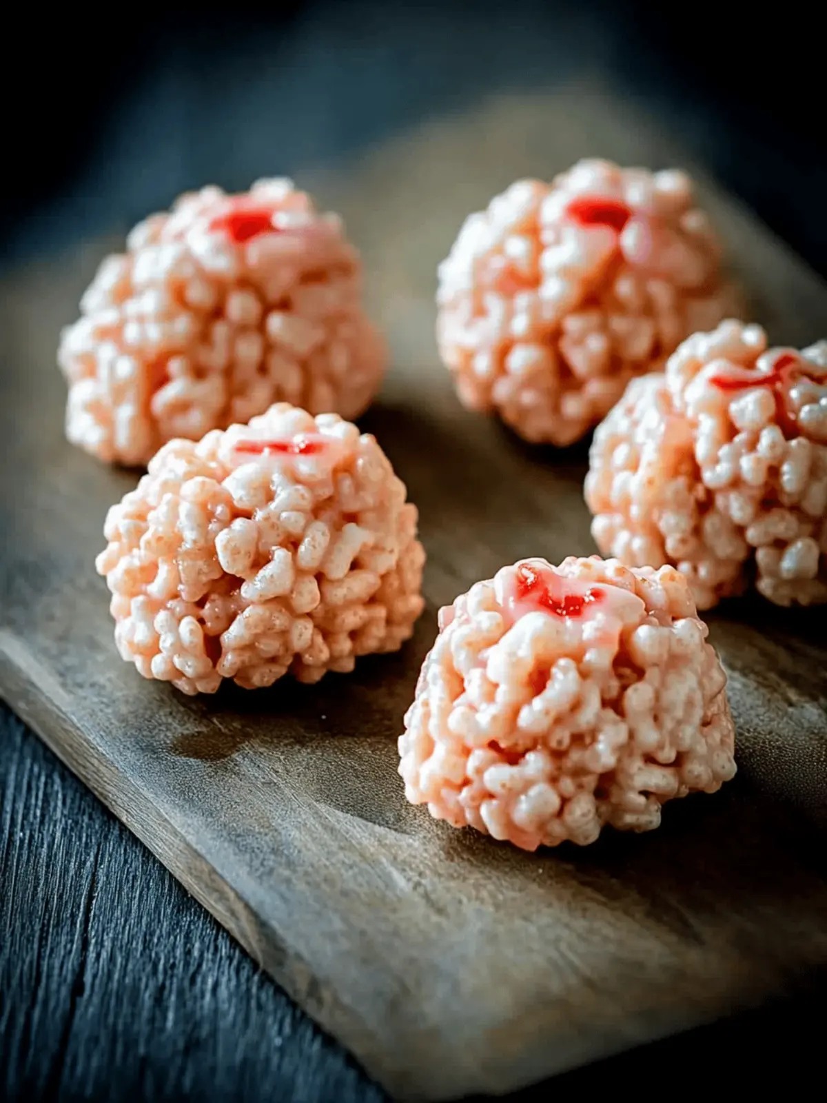 Marshmallow Rice Krispies Halloween Brains for Spooky Fun 2 Marshmallow Rice Krispies Halloween Brains