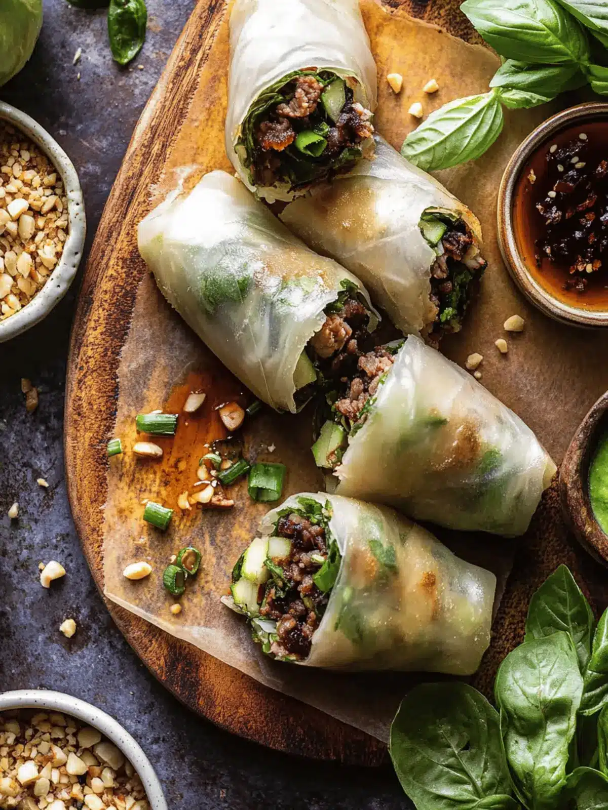 20 Minute Thai Basil Beef Rolls: Quick & Flavorful Delight 4 Thai Basil Beef Rolls