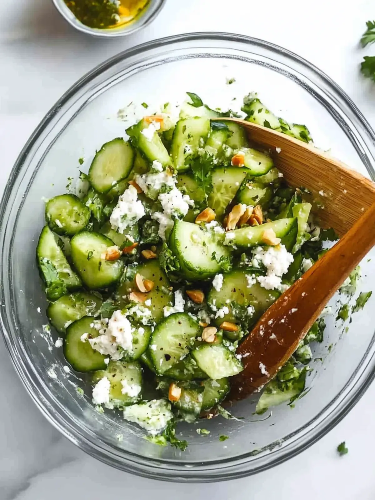 Refreshing Smashed Cucumber Salad with Avocado & Feta Twist 3 Smashed Cucumber Salad