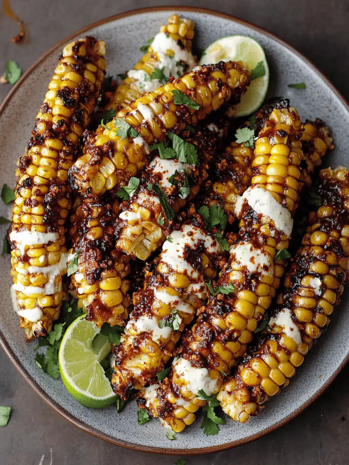 Vegan Corn Ribs with Zesty Aleppo Chili Butter Delight 4 Vegan Corn Ribs with Aleppo Chili Butter & Lime Zest Cream Cheese