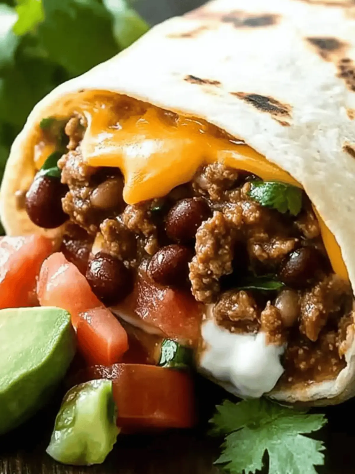 Satisfy Your Cravings with Beef, Bean, and Cheese Burritos 2 Beef, Bean, and Cheese Burritos