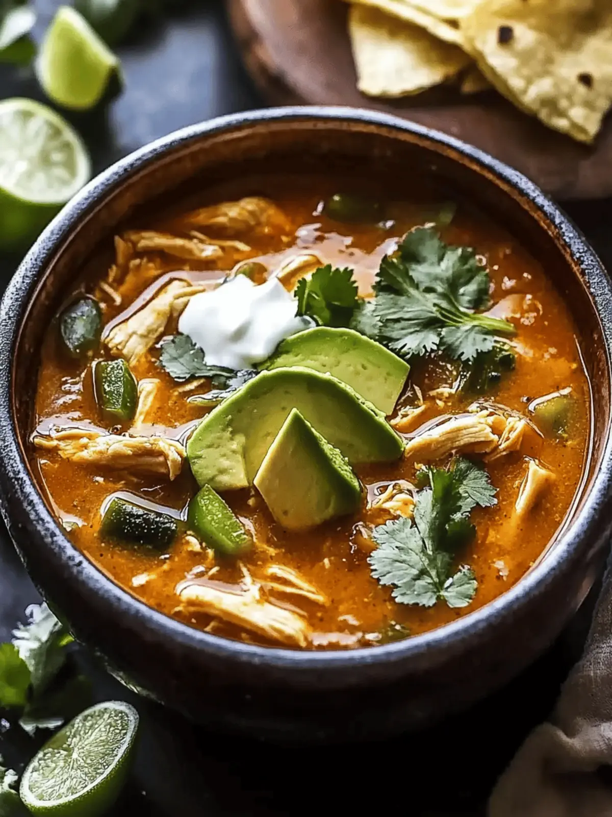 Comforting Poblano Chicken Tortilla Soup for Cozy Nights 4 Poblano Chicken Tortilla Soup