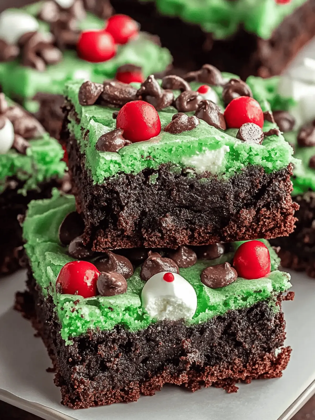 Irresistibly Festive Grinch Brownies for Holiday Cheer 4 Grinch Brownies