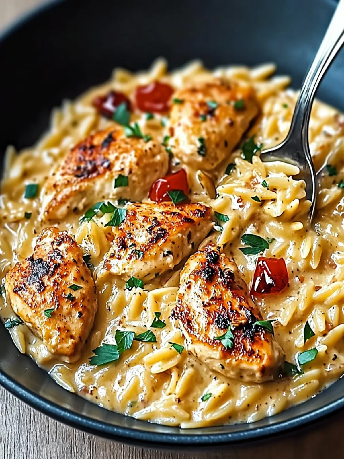 One-Pot Cajun Chicken Alfredo Orzo: A Quick Comfort Classic 4 One Pot Cajun Chicken Alfredo Orzo