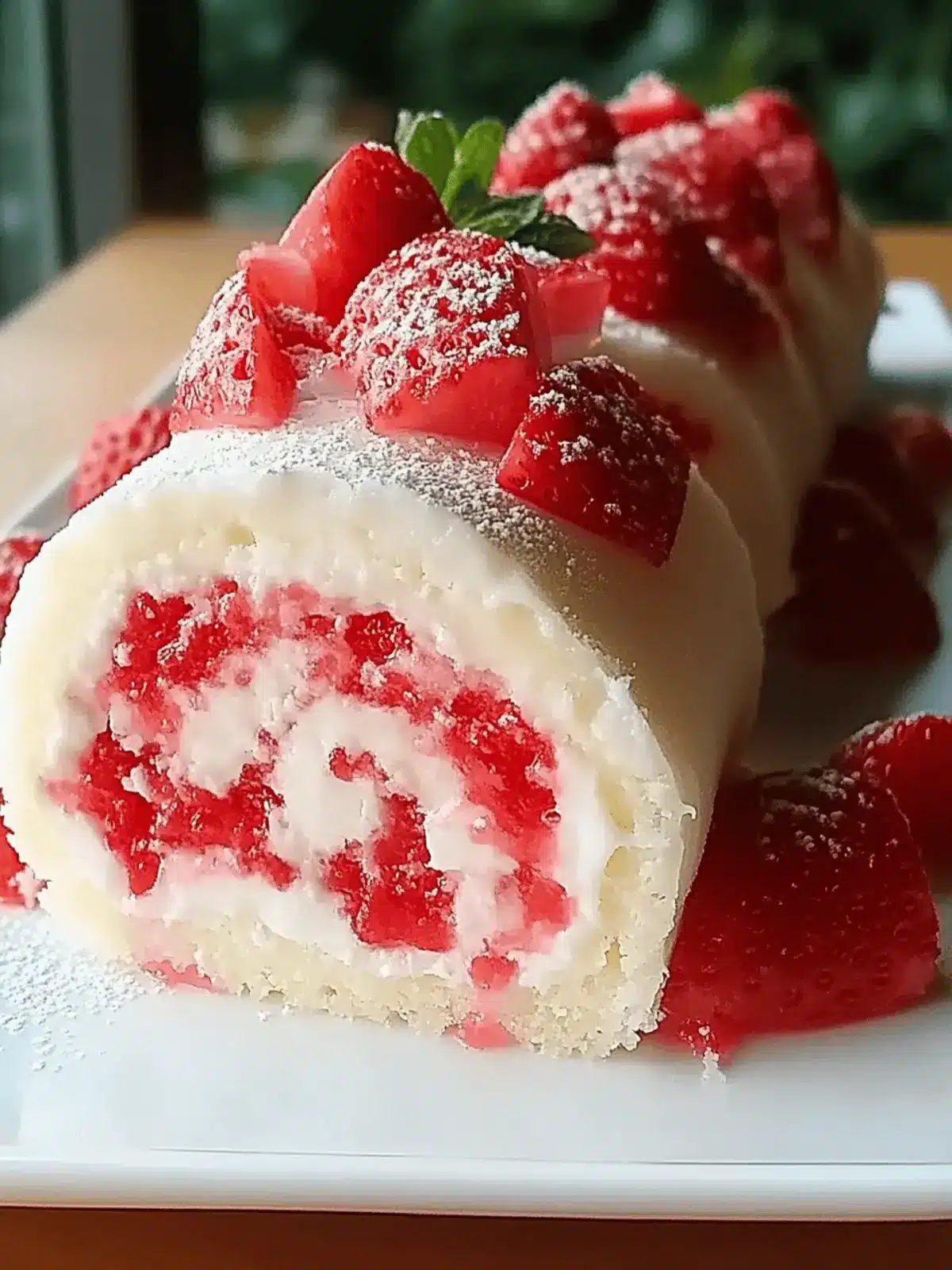 Strawberry Shortcake Cheesecake Dessert Sushi Rolls to Impress 4 Strawberry Shortcake Cheesecake Dessert Sushi Rolls