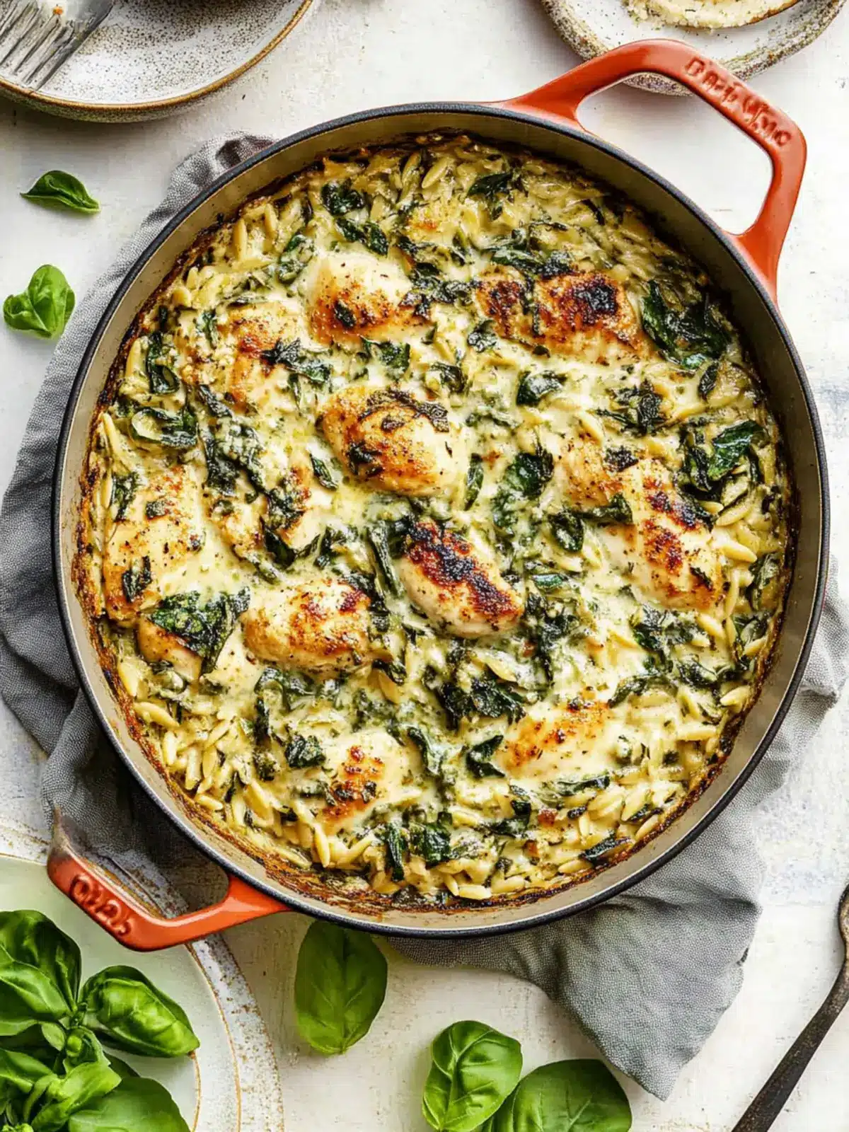 Creamy Ricotta Chicken and Orzo Skillet in 30 Minutes 2 Creamy Ricotta Chicken and Orzo Skillet