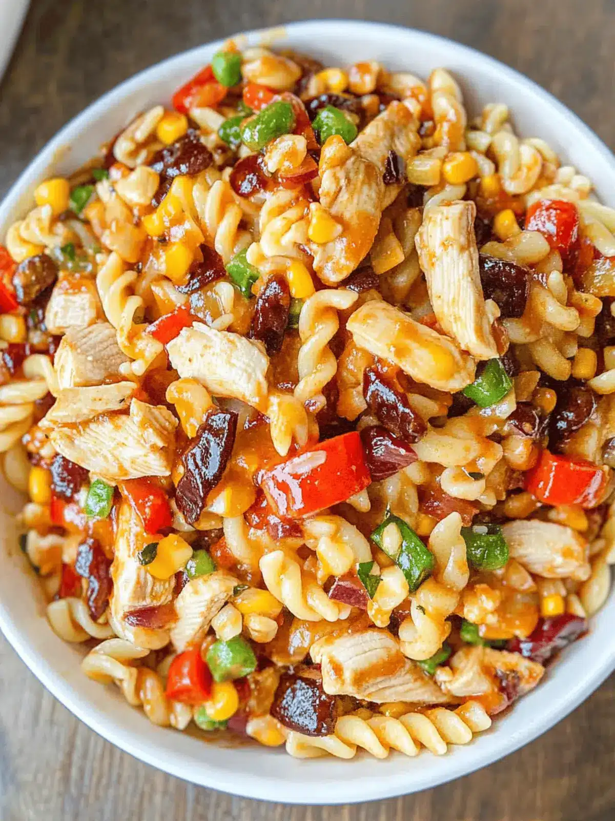 BBQ Chicken Pasta Salad: Simple Leftover Makeover Delight 3 BBQ Chicken Pasta Salad