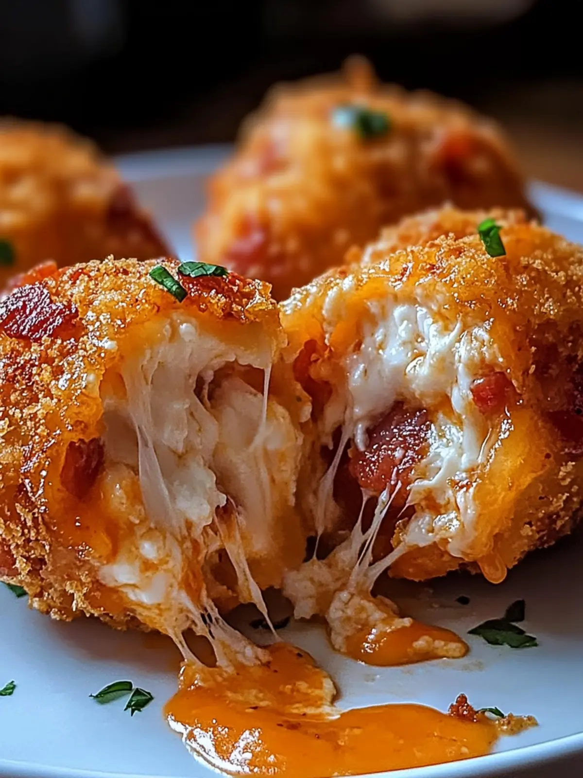 Buffalo Chicken Bacon Mozzarella Bombs: Ultimate Game Day Snack 4 Buffalo Chicken Bacon Mozzarella Bombs