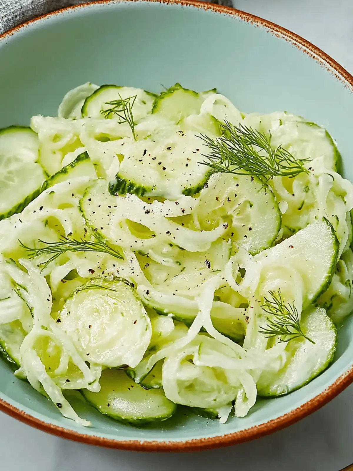 Dad's Creamy Cucumber Salad: Refreshing Summer Side Delight 2 Dad's Creamy Cucumber Salad