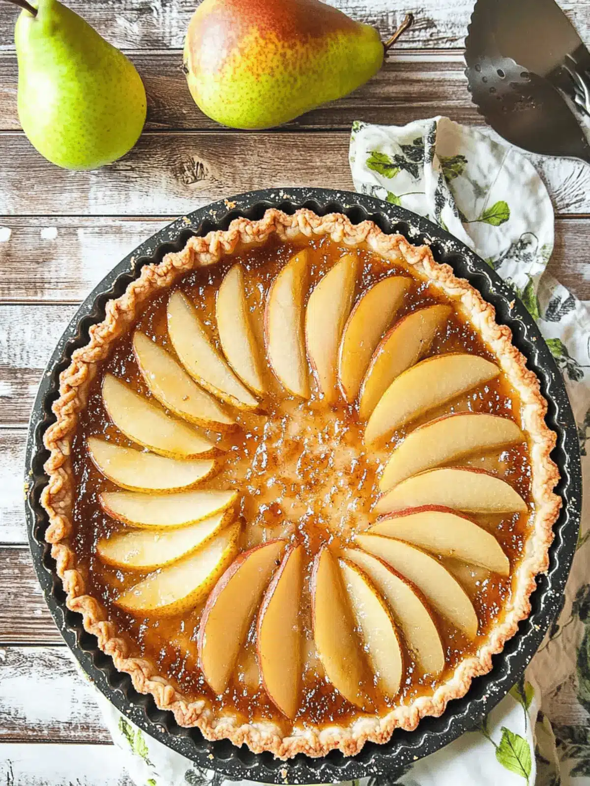10 Minute Beautiful French Pear Tart That'll Wow Everyone 4 10 Minute (Beautiful) French Pear Tart