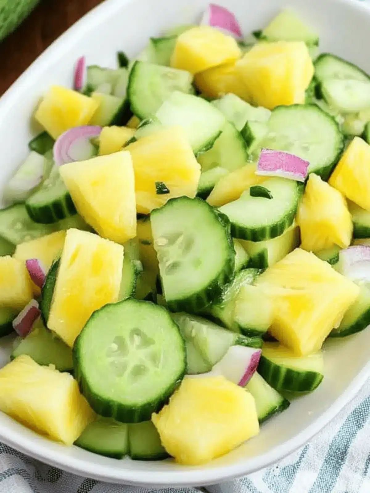 Pineapple Cucumber Salad: A Refreshing Twist on Summer Flavors 2 Pineapple Cucumber Salad