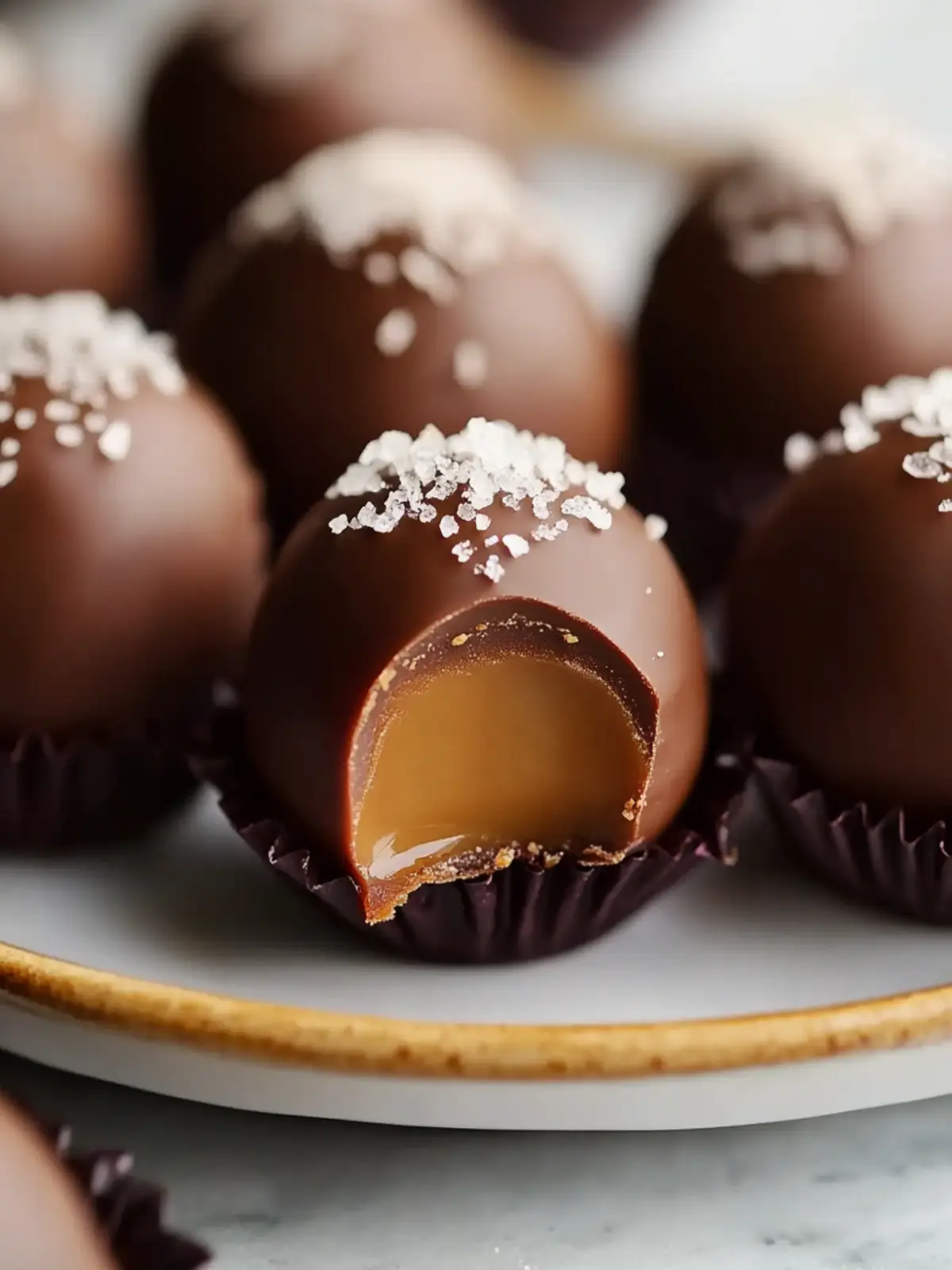 Sweeten Your Day with Salted Caramel Fudge Truffles 2 Salted Caramel Fudge Truffles