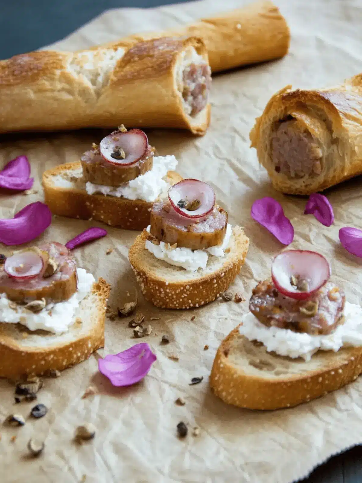 Sausage and Goat Cheese Crostini for Effortless Entertaining 4 Sausage and Goat Cheese Crostini