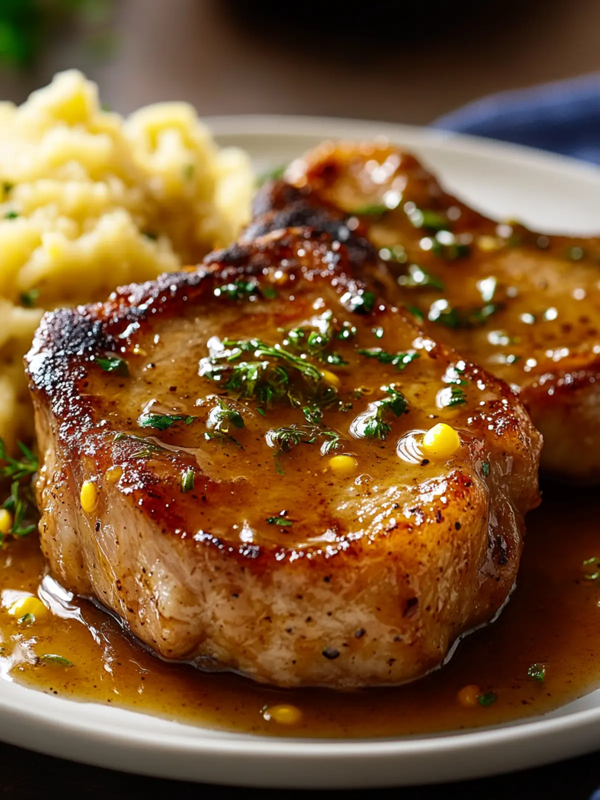 Honey Mustard Pork Chops - Quick, Juicy, and Full of Flavor 2 Honey Mustard Pork Chops
