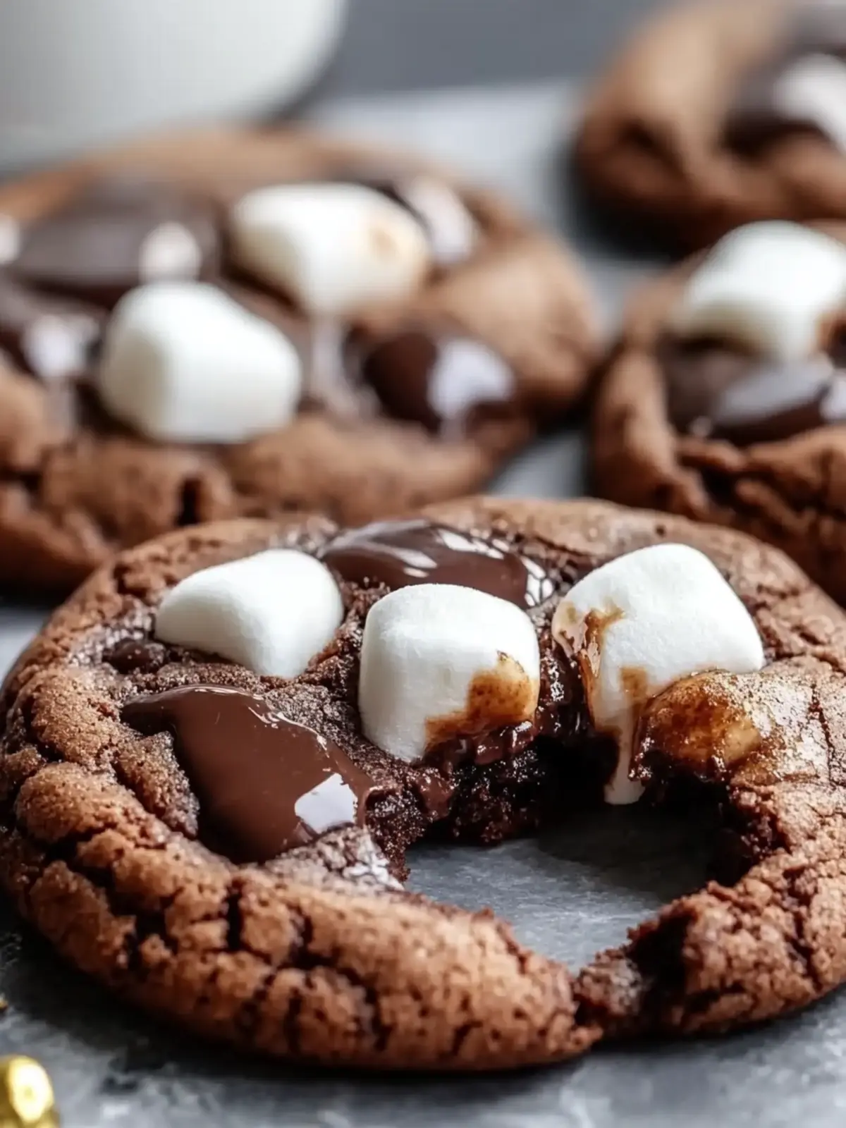 Cozy Hot Chocolate Cookies with Mini Marshmallows Delight 4 Hot Chocolate Cookies with Mini Marshmallows