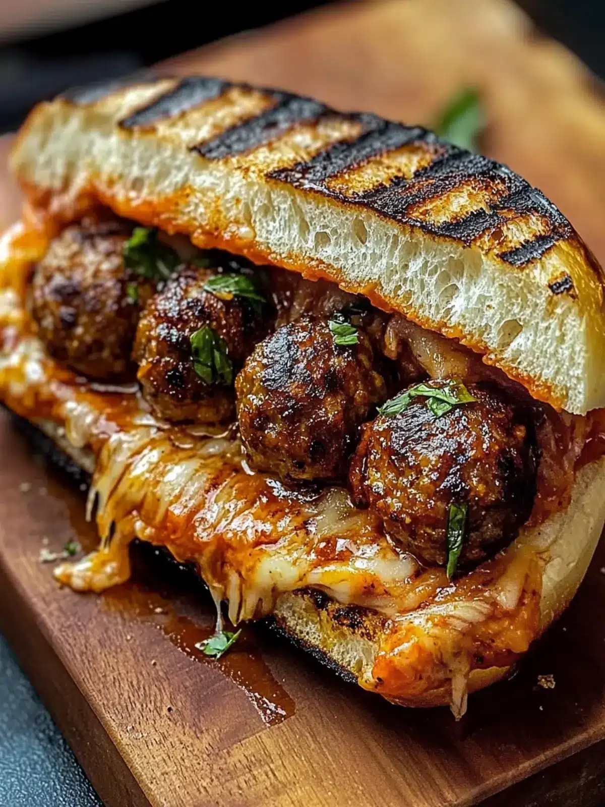 Grilled Meatball Melt: The Ultimate Cheesy Comfort Craving 2 Grilled Meatball Melt