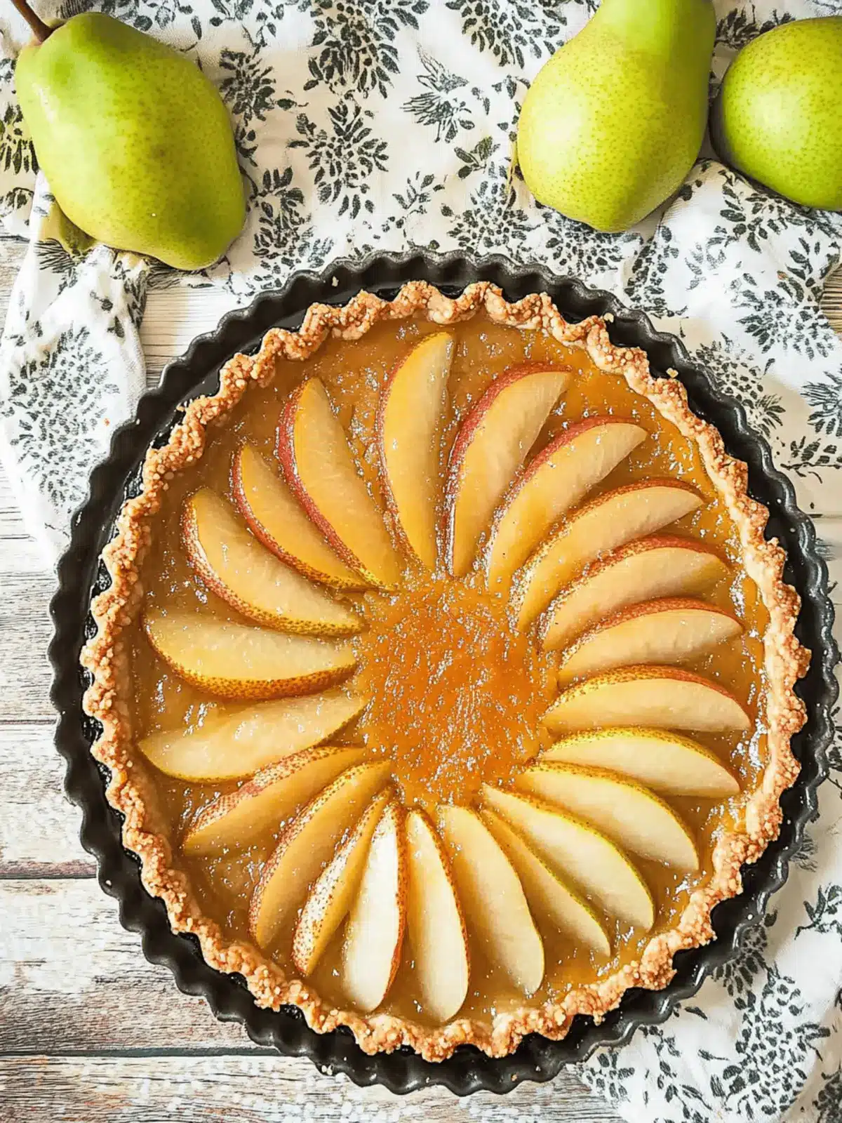 10 Minute Beautiful French Pear Tart That'll Wow Everyone 3 10 Minute (Beautiful) French Pear Tart