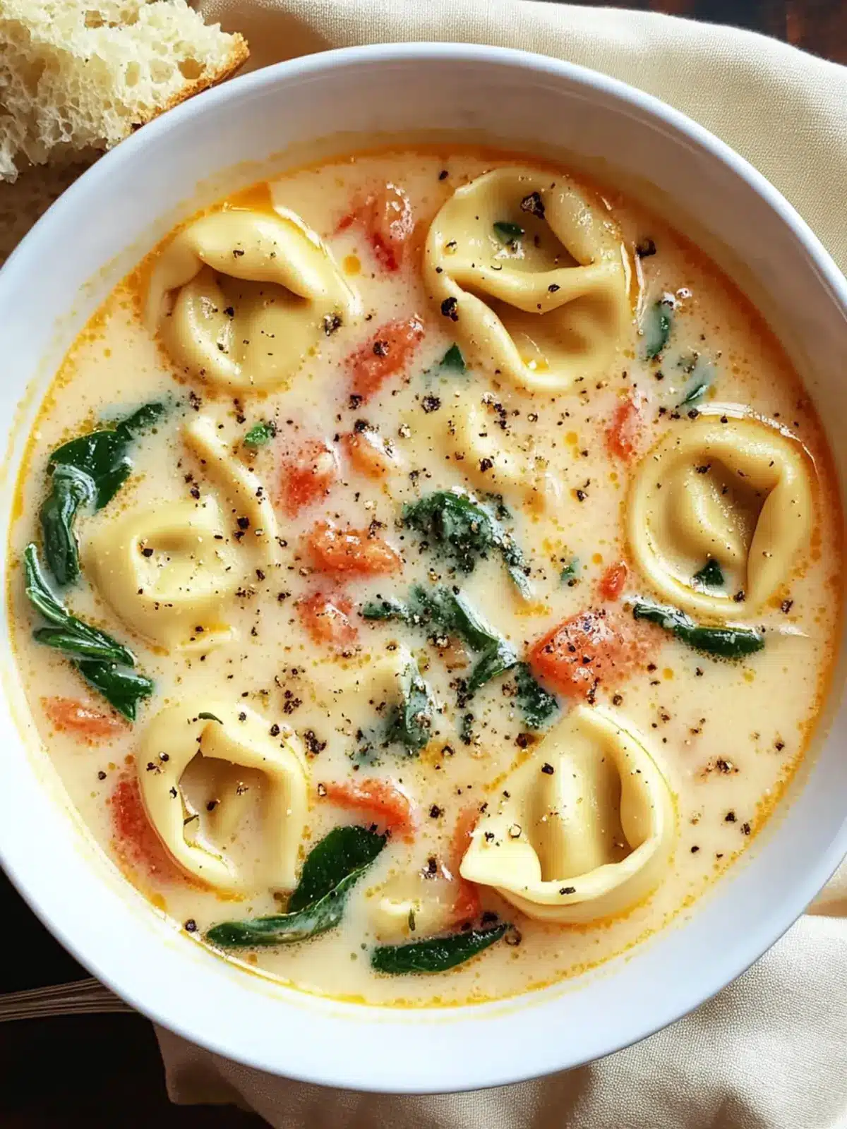 Cozy Up to Easy Creamy Tortellini Soup for Instant Joy 4 Easy Creamy Tortellini Soup