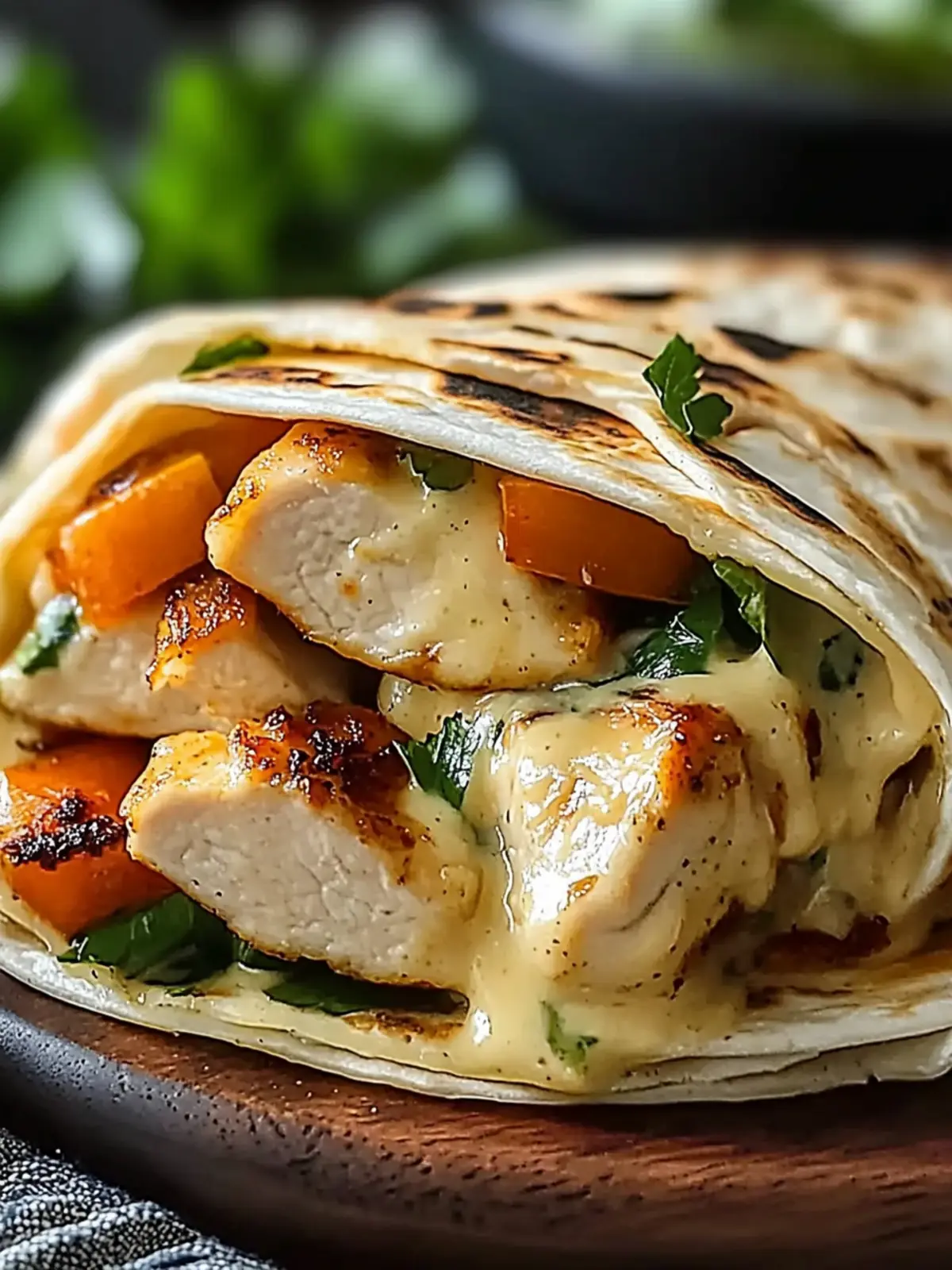 Cheesy Garlic Chicken Wraps Quick Skillet or Air Fryer Delight 2 Cheesy Garlic Chicken Wraps Quick Skillet or Air Fryer