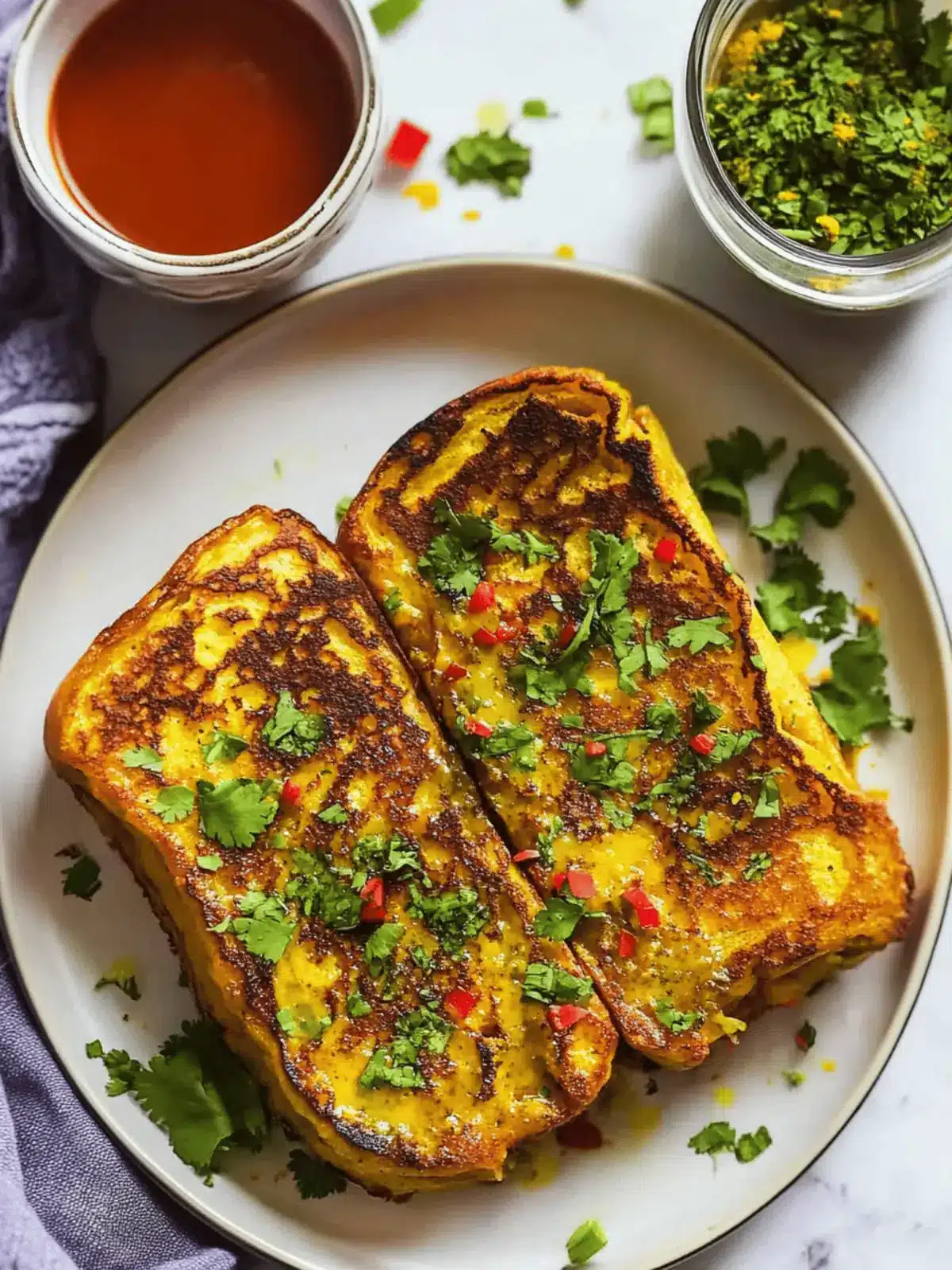 Savory Masala French Toast with Turmeric: A Flavorful Twist 4 Savory Masala French Toast with Turmeric