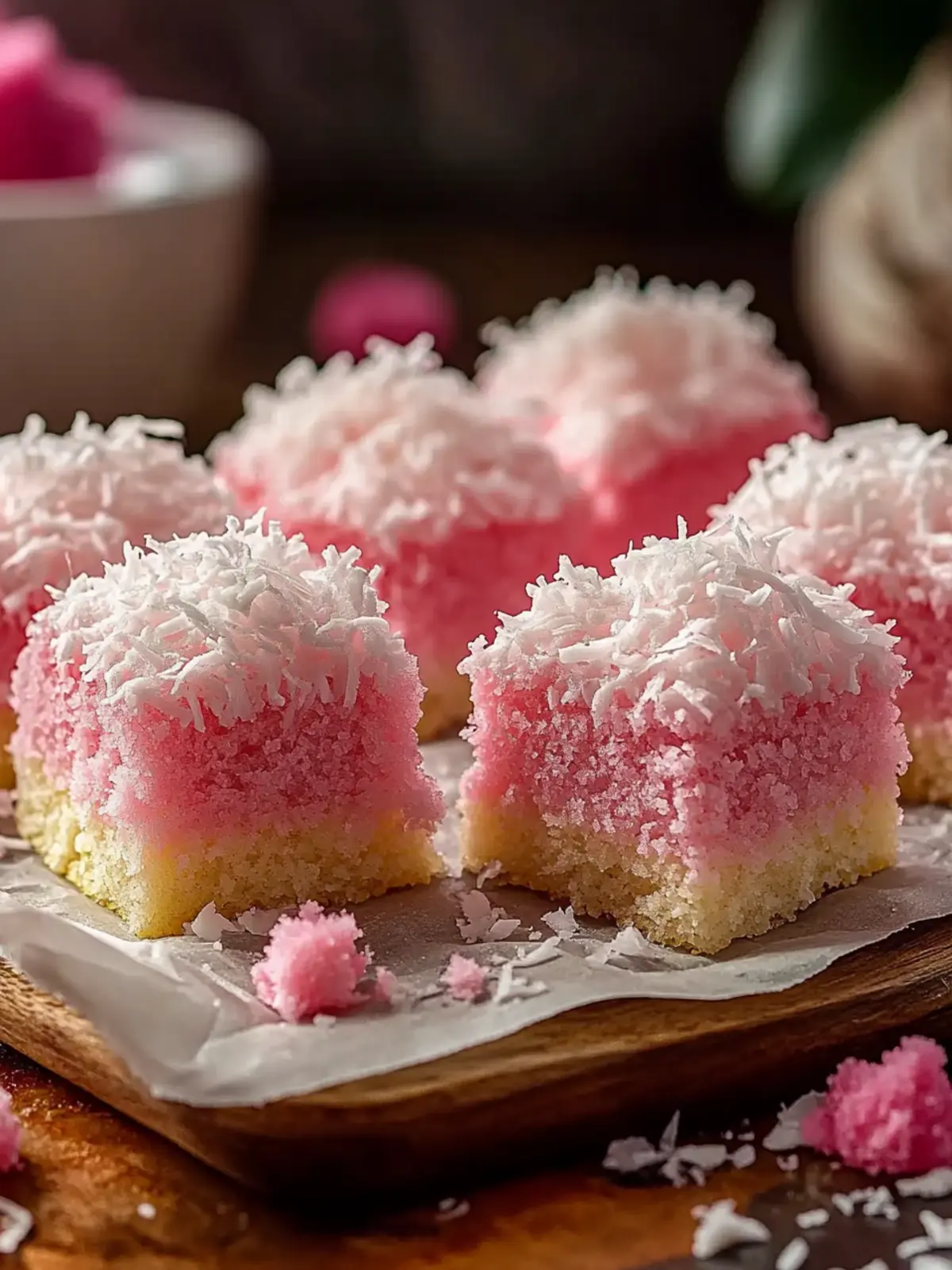 Delicious Pink Coconut Snowball Cake Bars You ll Crave Daily 3 Pink Coconut Snowball Cake Bars