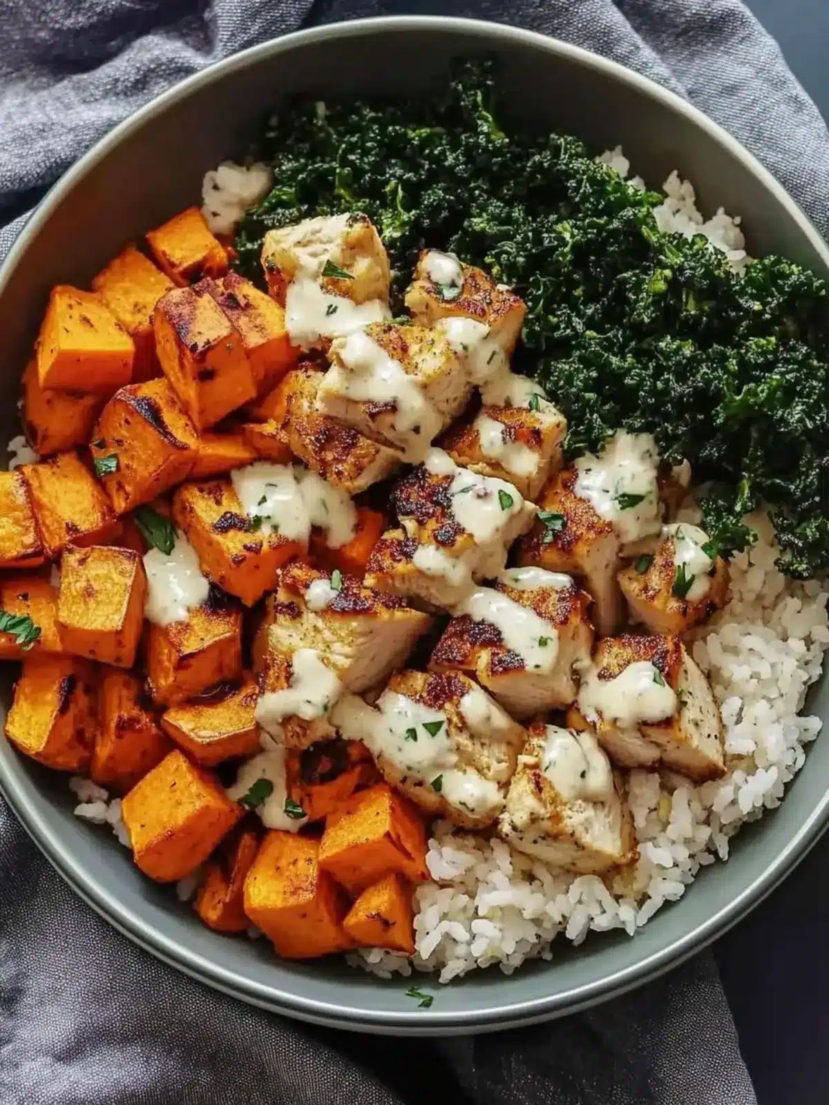 Healthy Chicken & Sweet Potato Rice Bowl for Busy Weeknights 4 Healthy Chicken & Sweet Potato Rice Bowl
