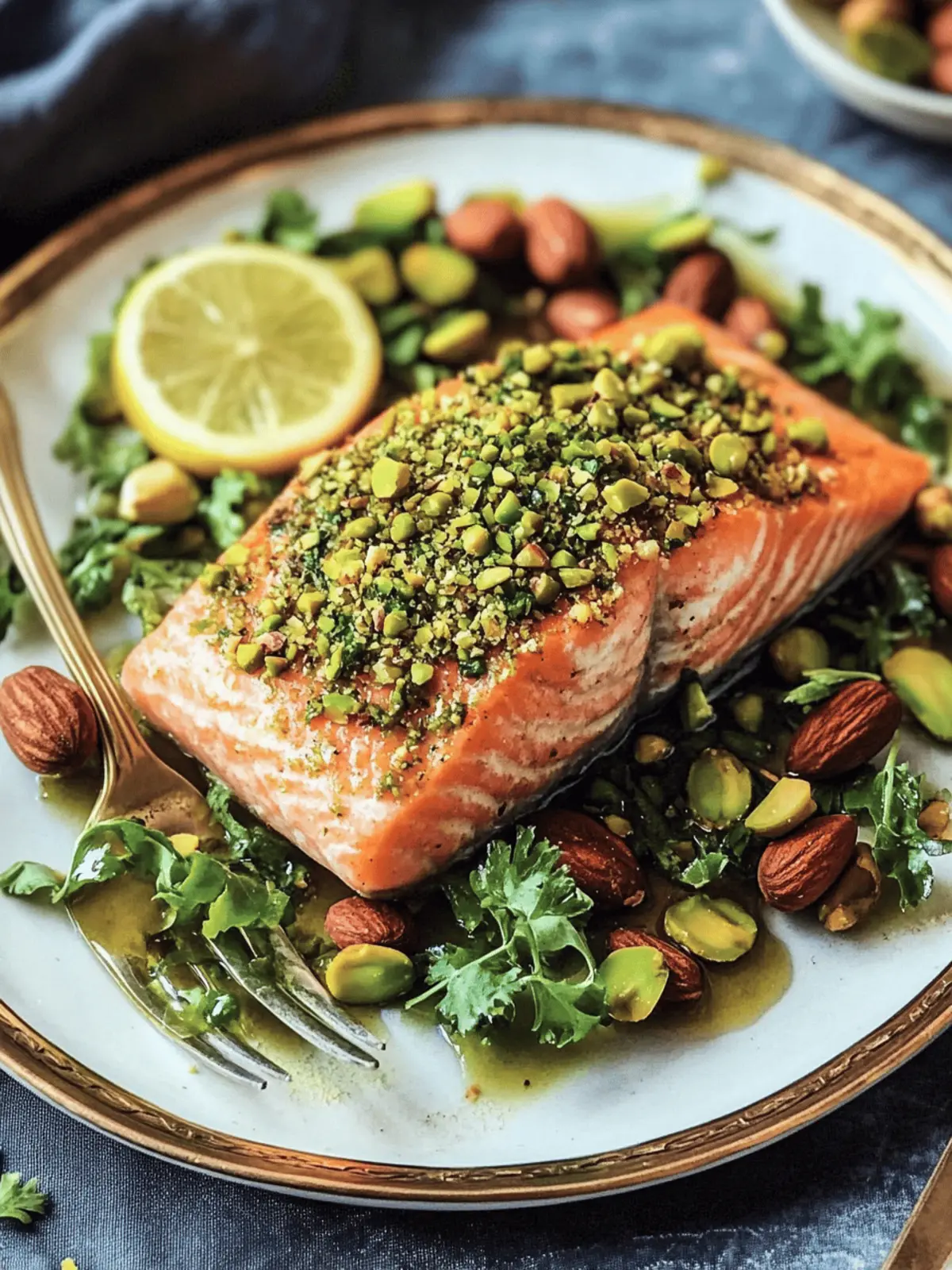 Pistachio-Crusted Salmon with Honey-Dijon Bliss for Dinner 4 Pistachio-Crusted Salmon