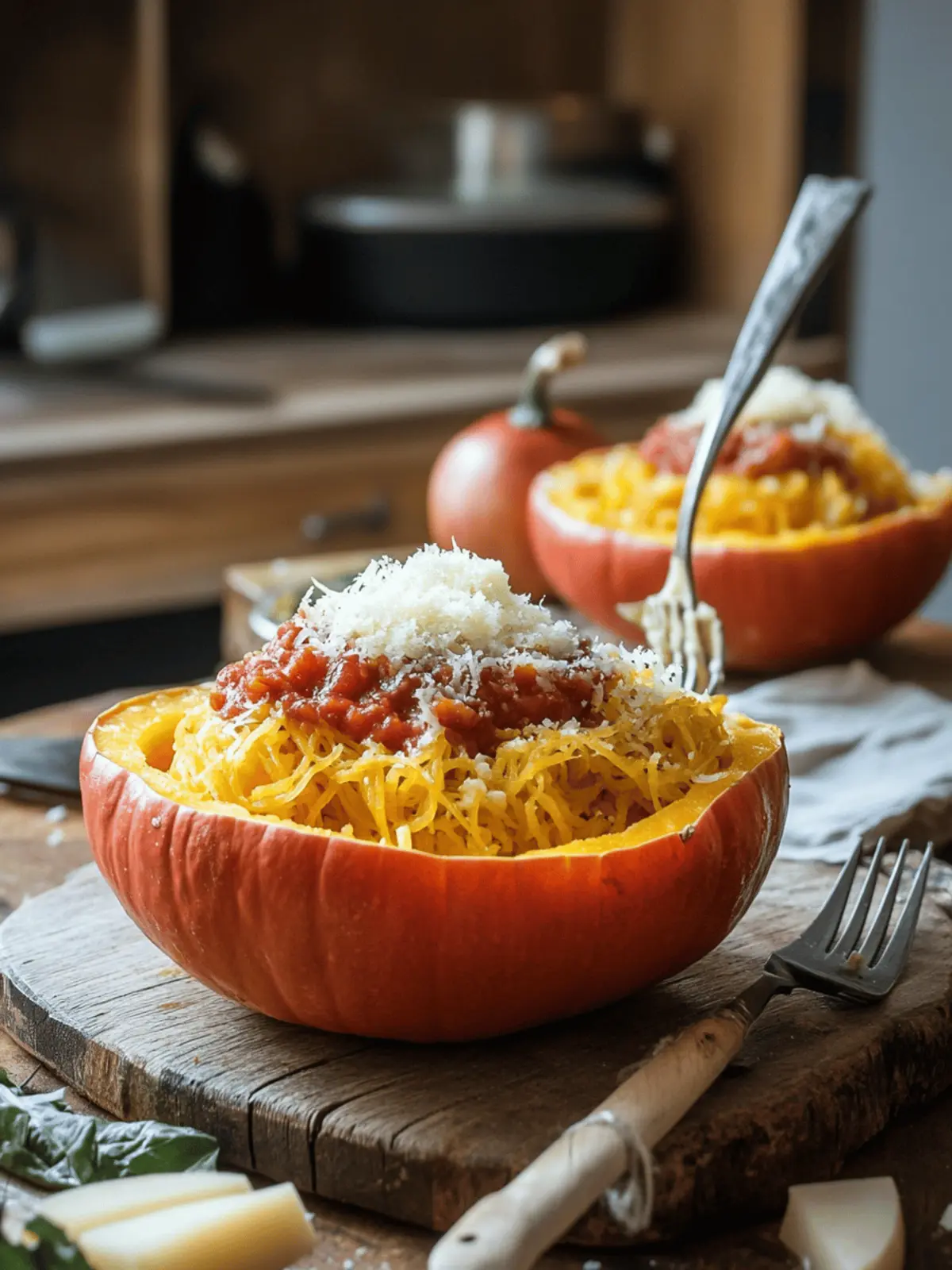 Delicious Spaghetti Squash with Savory Sauce for a Healthy Twist 3 Spaghetti Squash with Savory Sauce