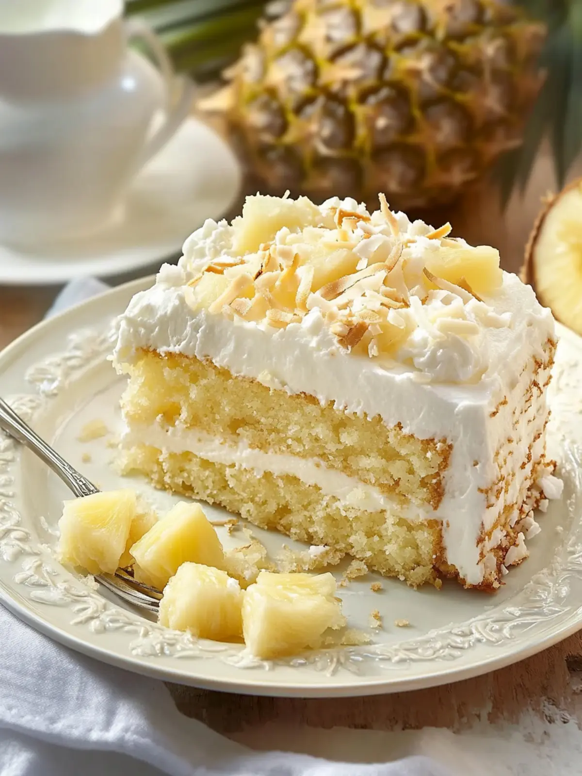 Pineapple Coconut Dream Cake Recipe for a Tropical Escape 2 Pineapple Coconut Dream Cake Recipe