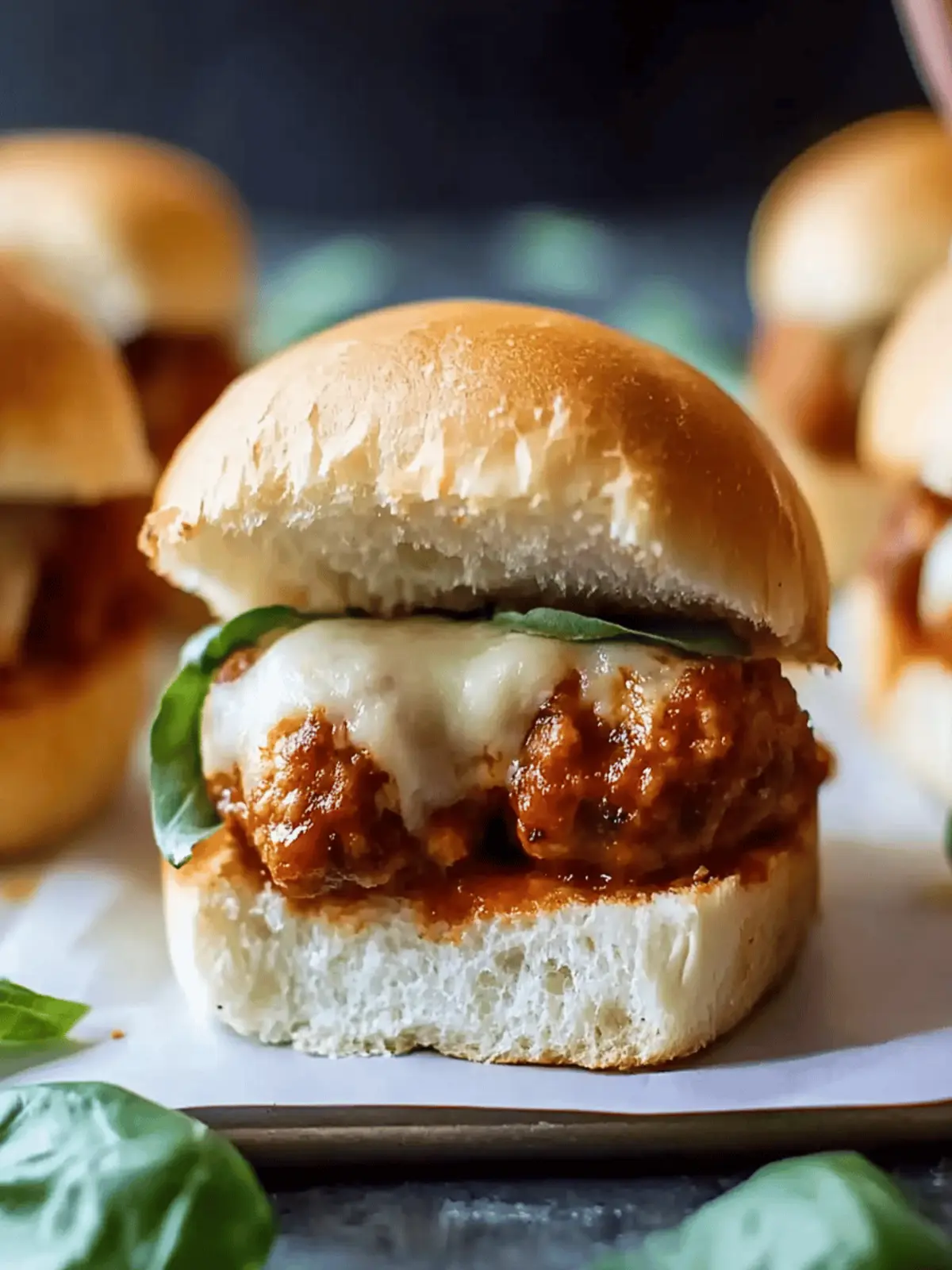 Irresistible Chicken Parmesan Meatball Sliders Recipe You ll Love 4 Chicken Parmesan Meatball Sliders Recipe