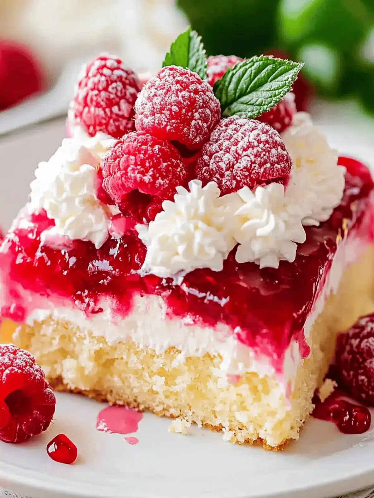 Decadent Raspberry Zinger Poke Cake for Sweet Summer Bliss 3 Raspberry Zinger Poke Cake