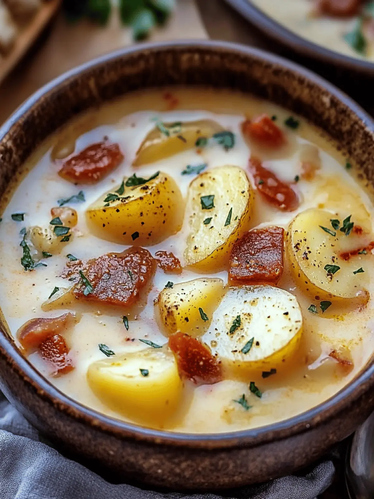 Comforting Cajun Potato Soup with Smoky Andouille Sausage 3 Cajun Potato Soup