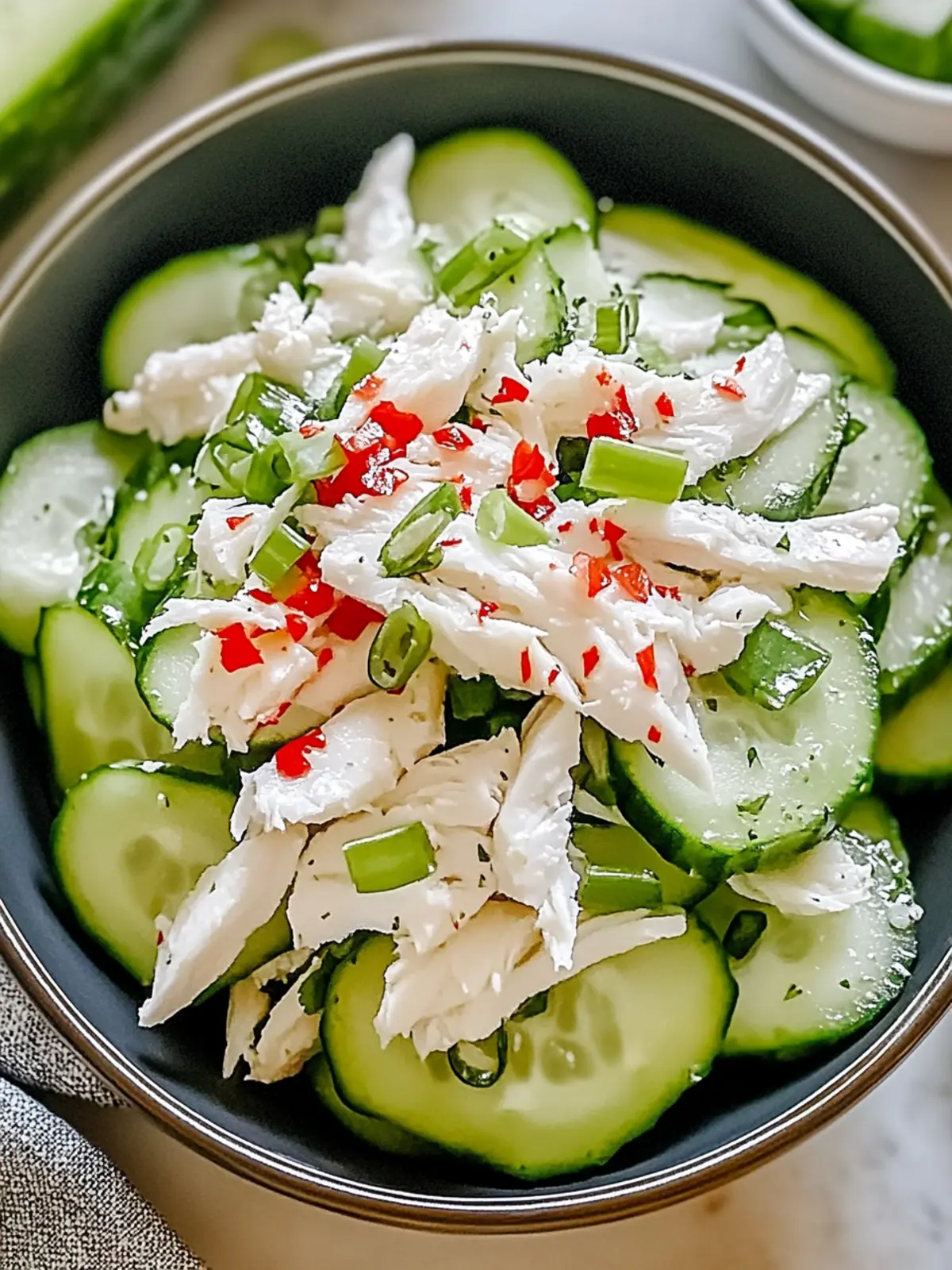 Crisp Cucumber Salad with Crab for a Refreshing Summer Bite 4 Crisp Cucumber Salad with Crab