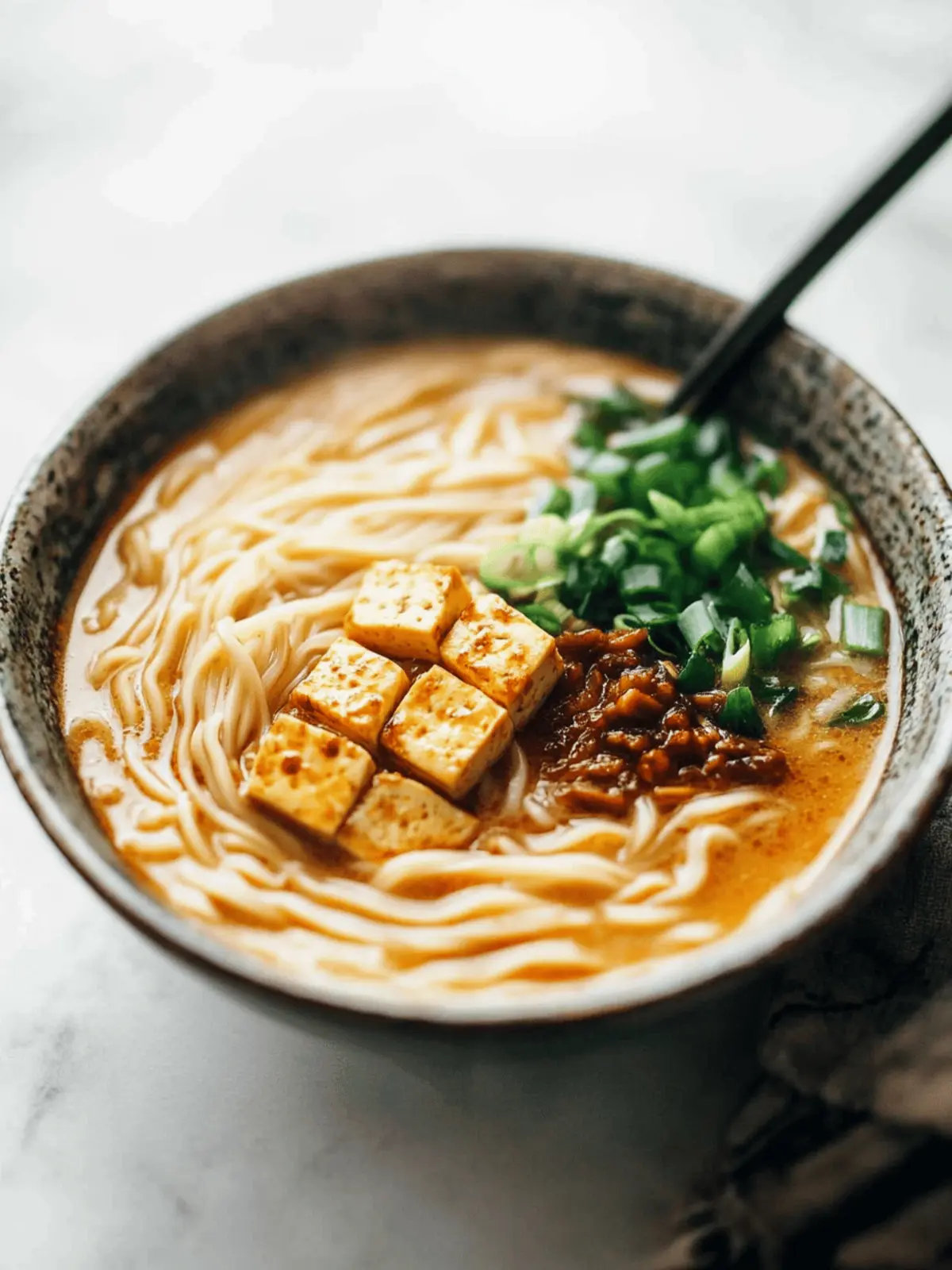 Homemade Spicy Ramen with Tofu for a Cozy Dinner Night 2 Homemade Spicy Ramen with Tofu