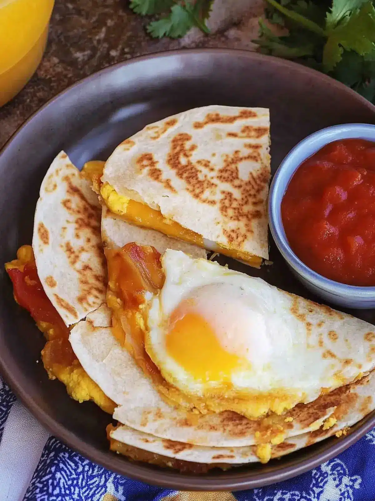 Savor Crispy Fried Egg Quesadilla for a Protein Boost 2 Fried Egg Quesadilla
