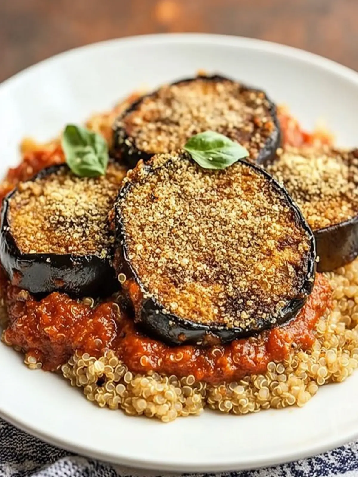 Delicious Easy Vegan Eggplant Parmesan Over Quinoa Tonight 2 Easy Vegan Eggplant Parmesan Over Quinoa