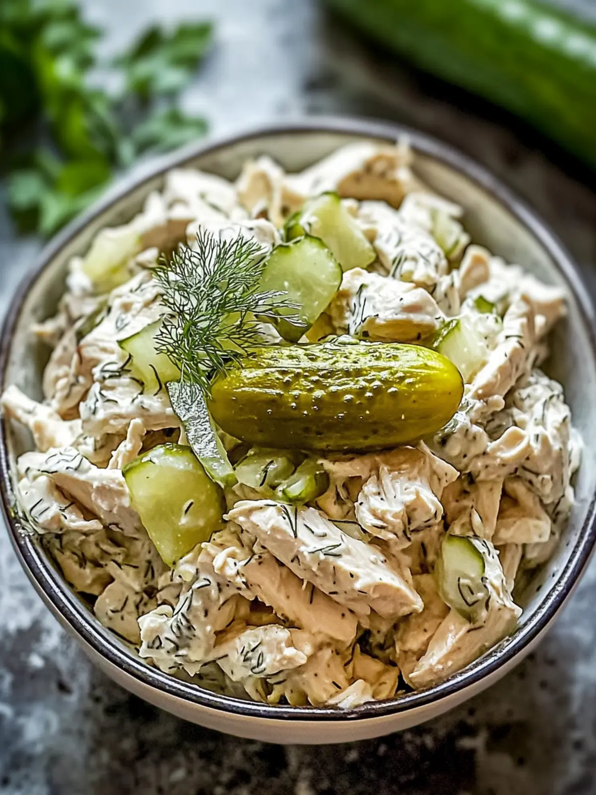 Dill Pickle Chicken Salad: A Crunchy Twist on Lunch! 4 Dill Pickle Chicken Salad