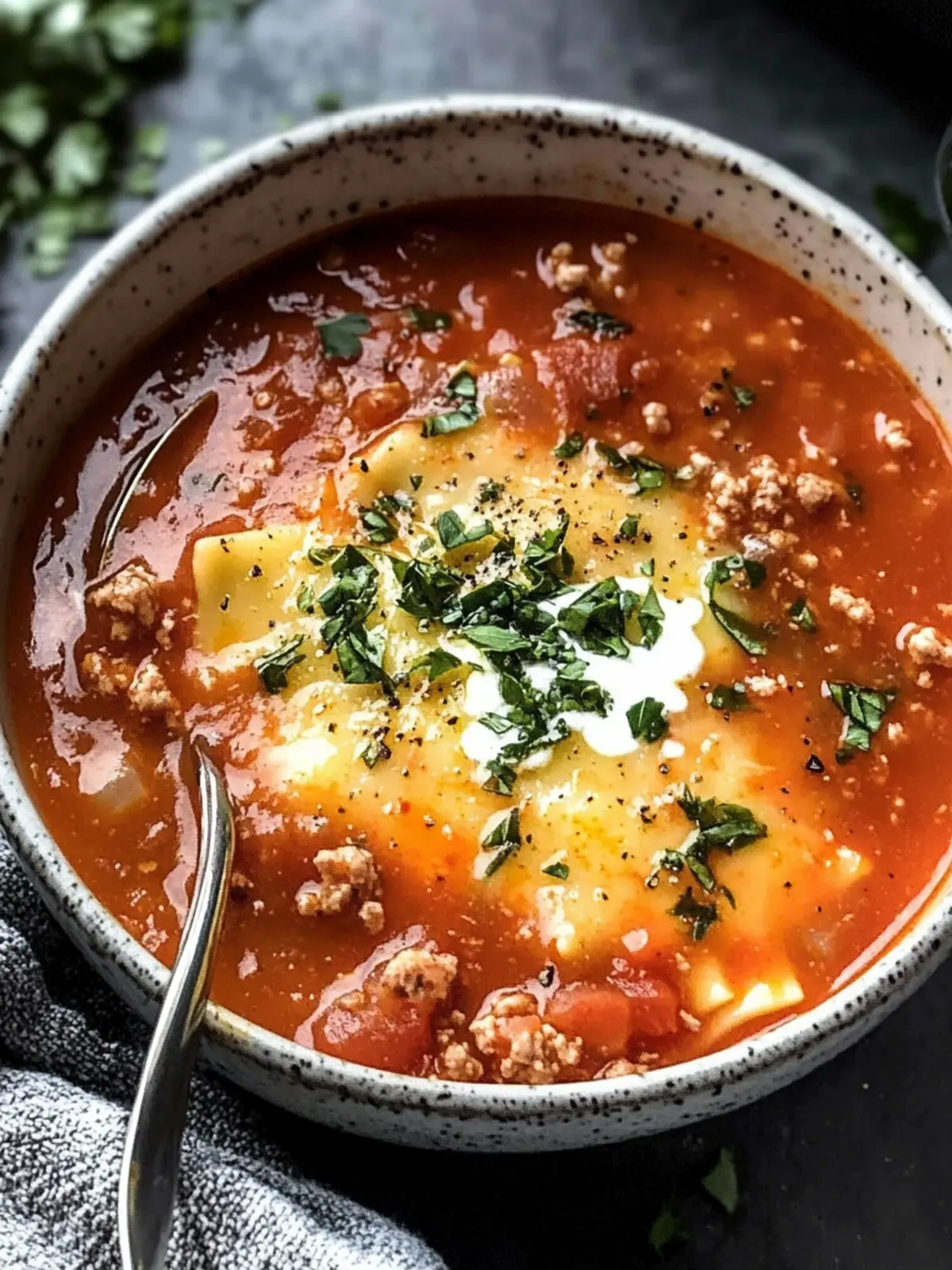 Savory Low Carb Lasagna Soup for Cozy Nights In 2 Low Carb Lasagna Soup