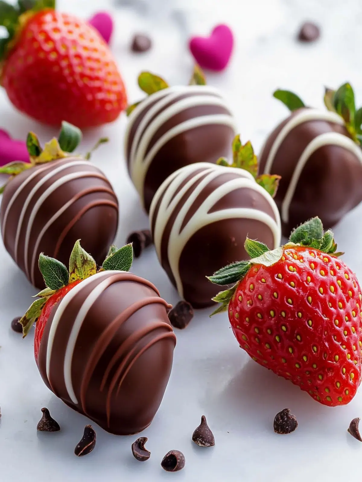 Decadent Sweetheart Chocolate-Covered Strawberries Recipe 3 Sweetheart Chocolate-Covered Strawberries