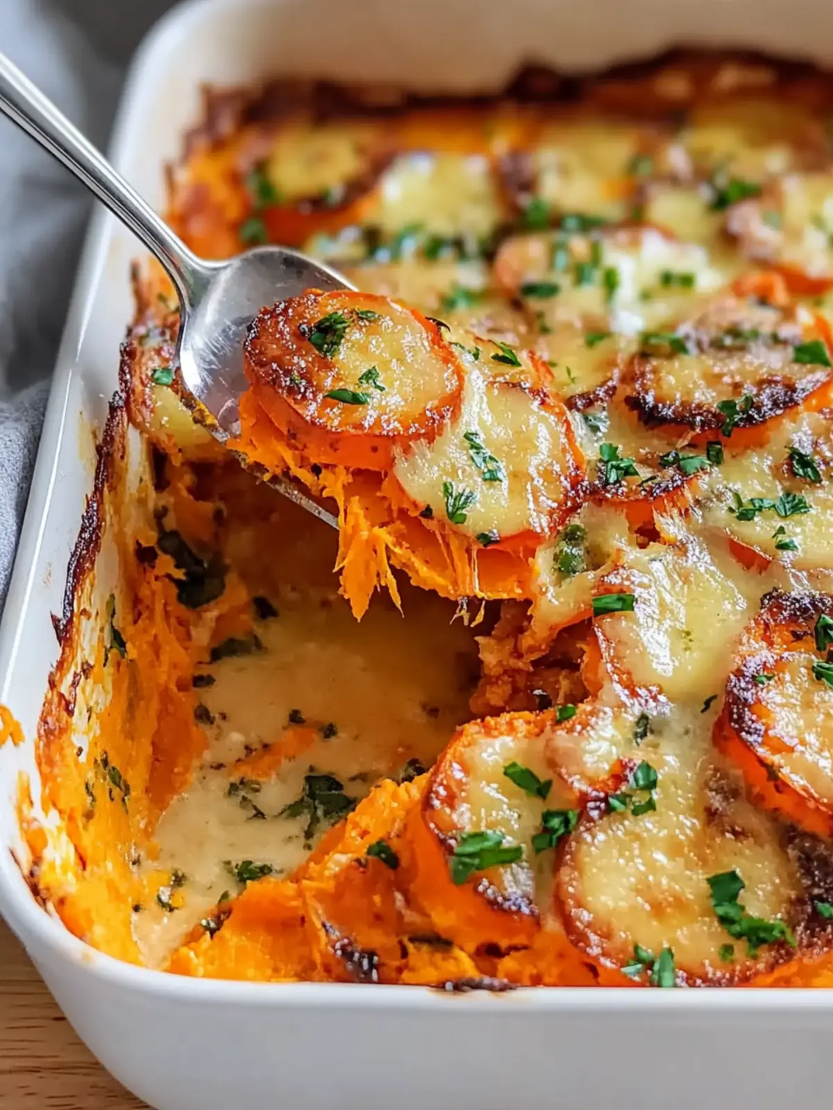 Savory Homemade Garlic Butter Sweet Potato Bake Anyone Can Love 3 Homemade Garlic Butter Sweet Potato Bake
