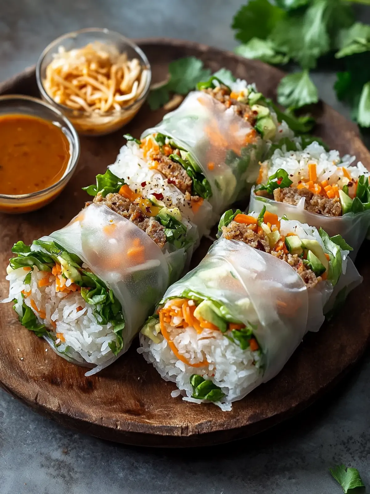 Big Mac-Inspired Rice Paper Rolls: Fresh, Fun, and Flavorful 4 Big Mac-Inspired Rice Paper Rolls