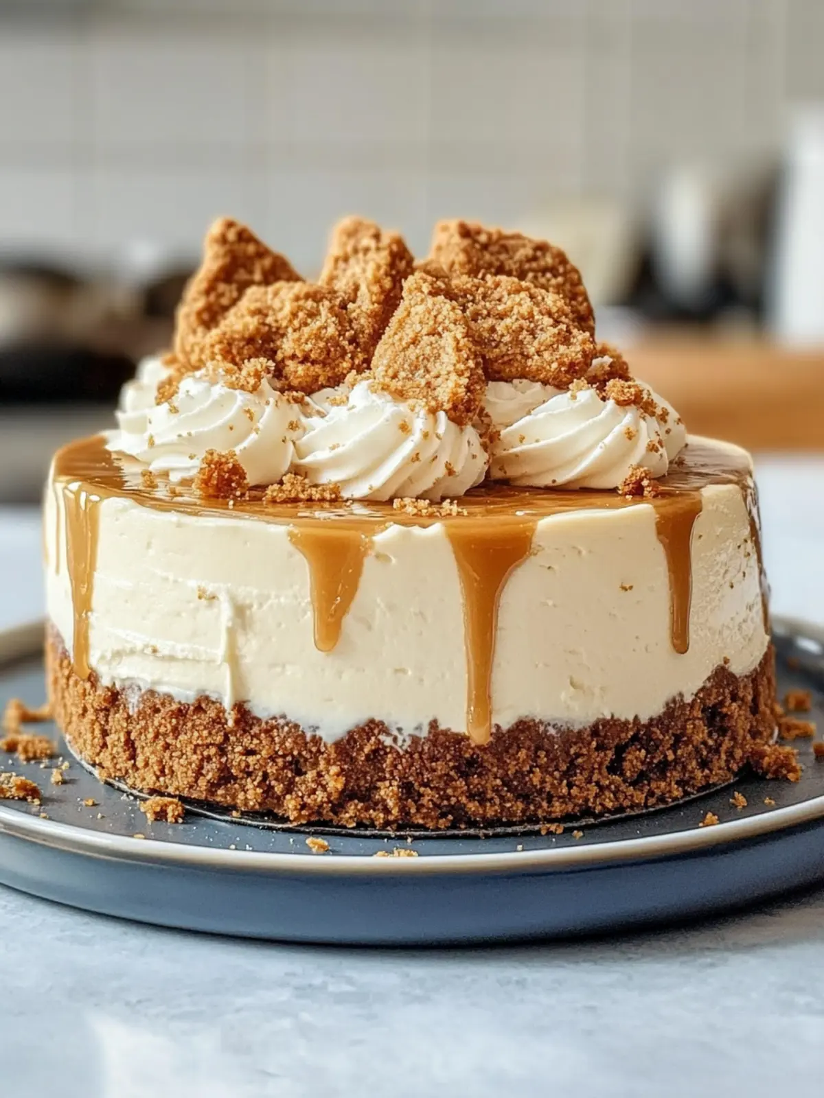 Creamy Biscoff Cookie Cheesecake Recipe You Can't Resist 3 Creamy Biscoff Cookie Cheesecake Recipe